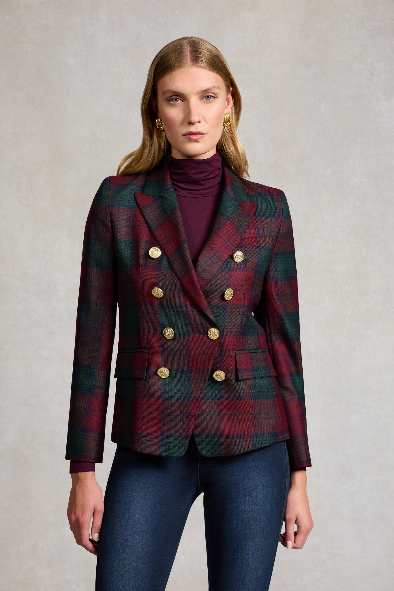 Knightsbridge Blazer (Mulberry Tartan)