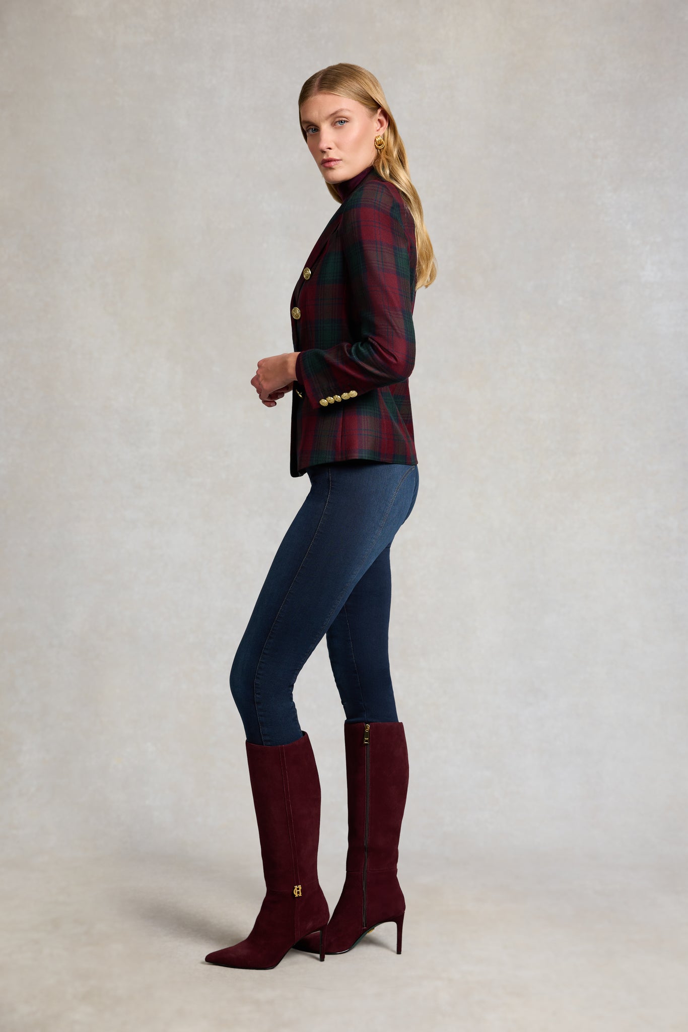 Knightsbridge Blazer (Mulberry Tartan)