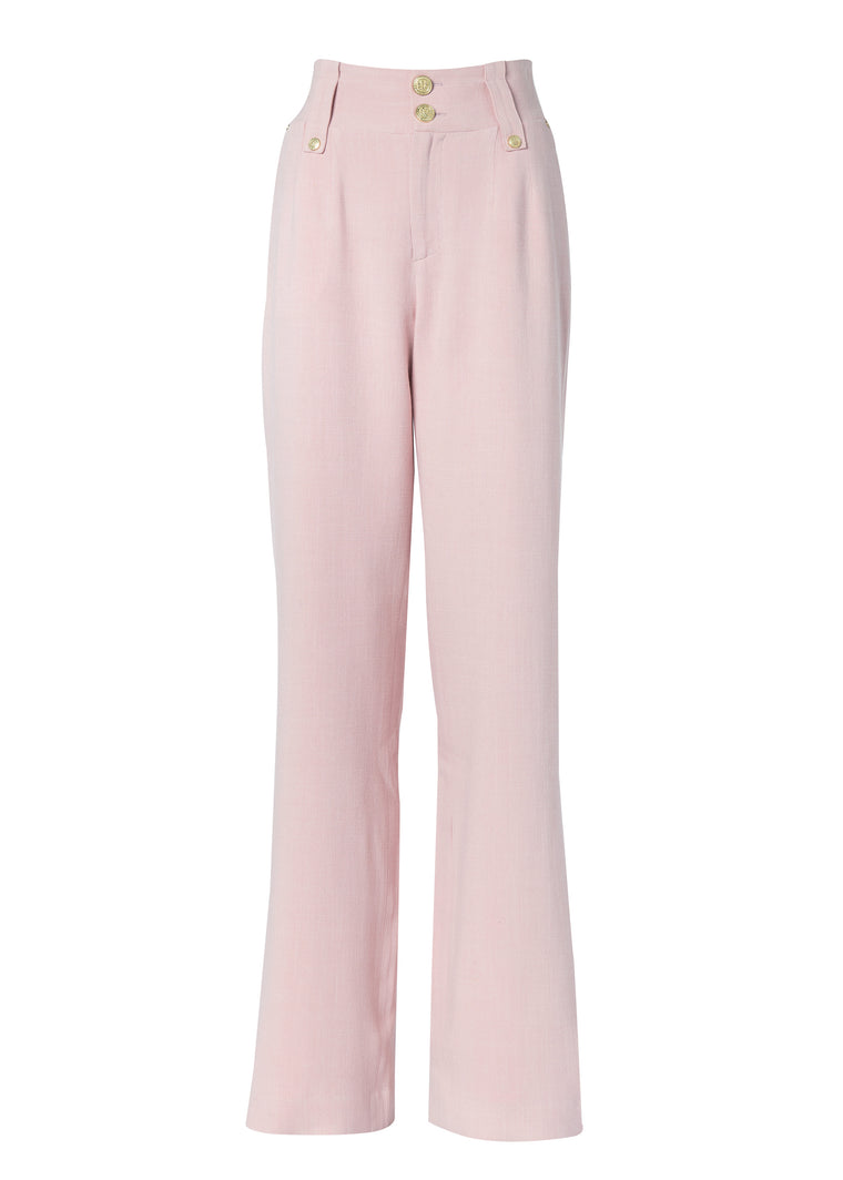 The Pink Linen Suit