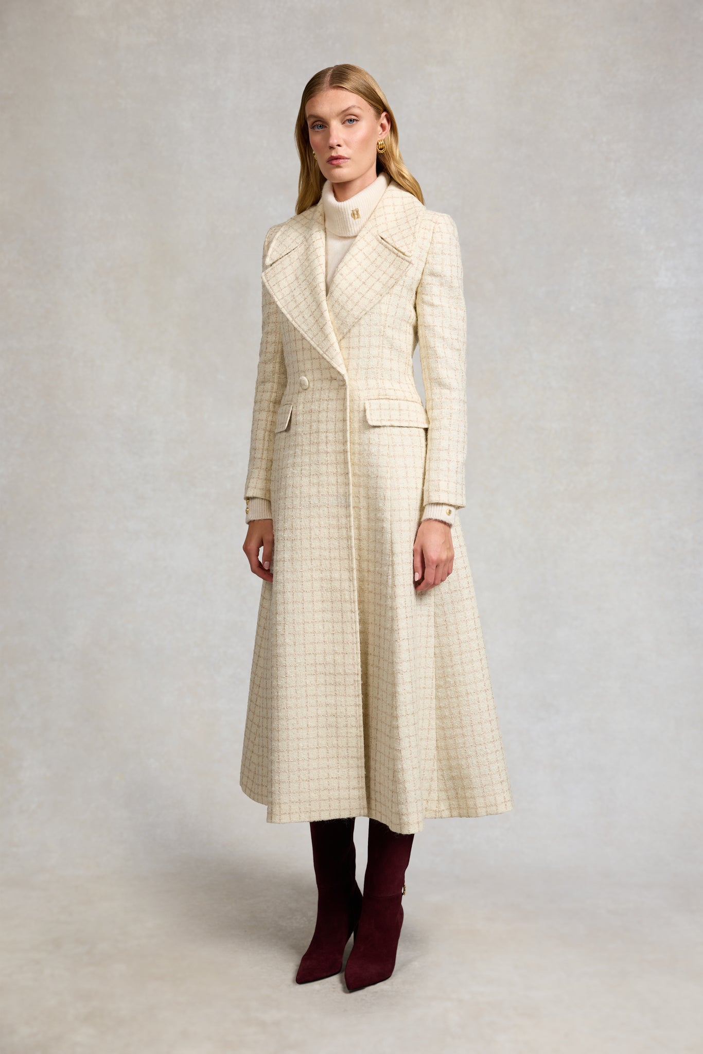 Clarendon Frock Coat (Ivory Sparkle Tweed)