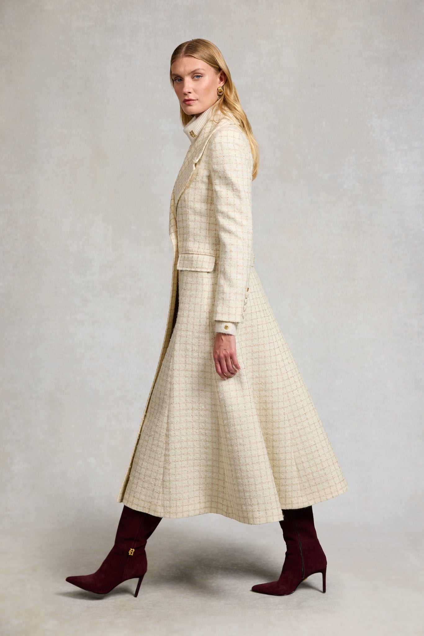Clarendon Frock Coat (Ivory Sparkle Tweed)