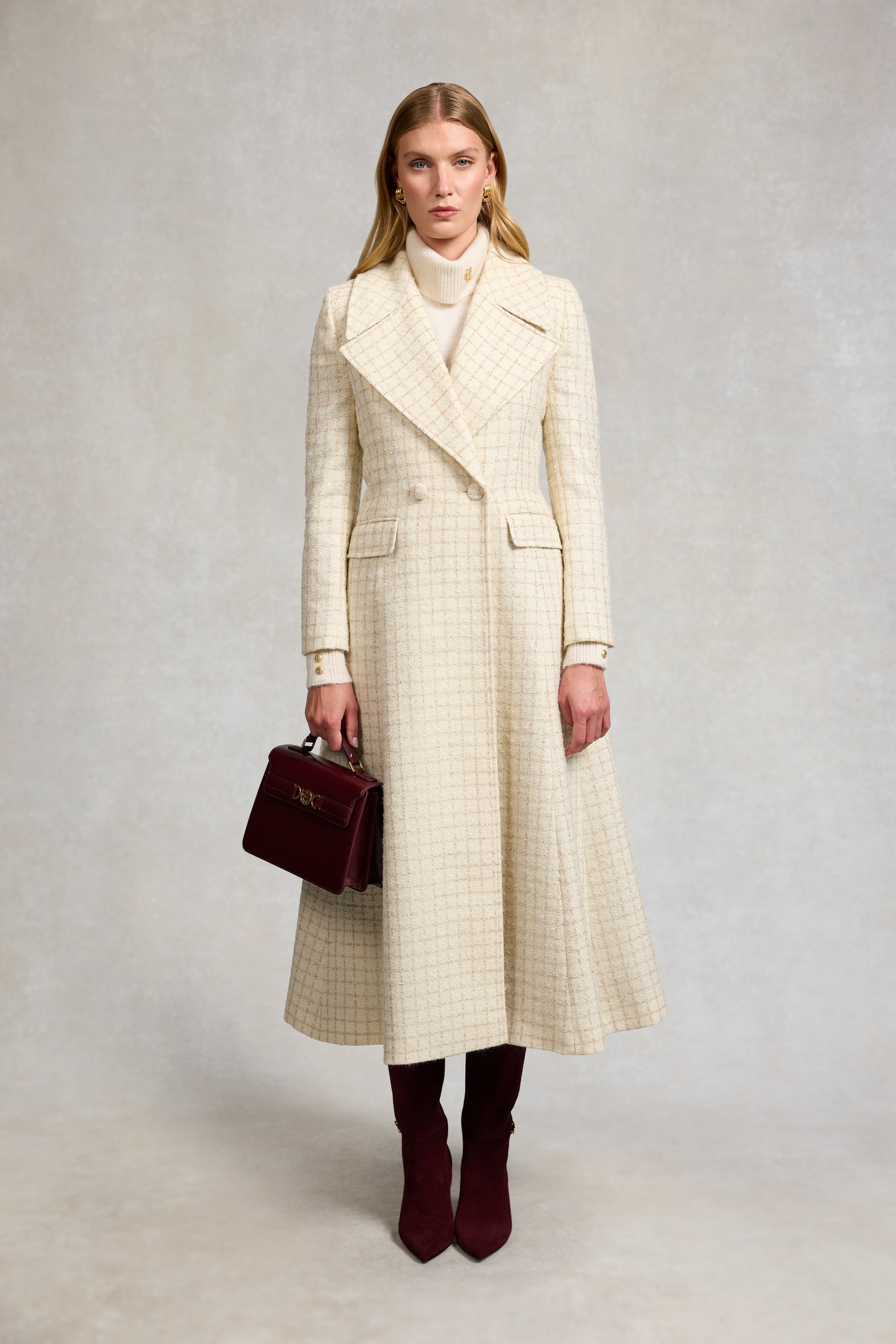 Clarendon Frock Coat (Ivory Sparkle Tweed)