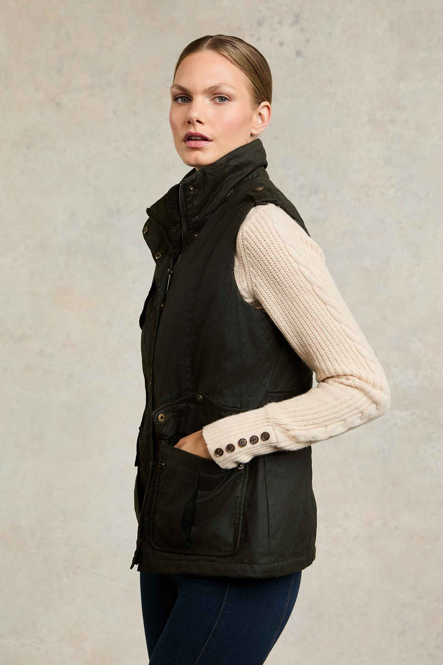Wax Gilet Ladies Tweed Gilet Ladies Wax Waistcoat Welligogs Wax