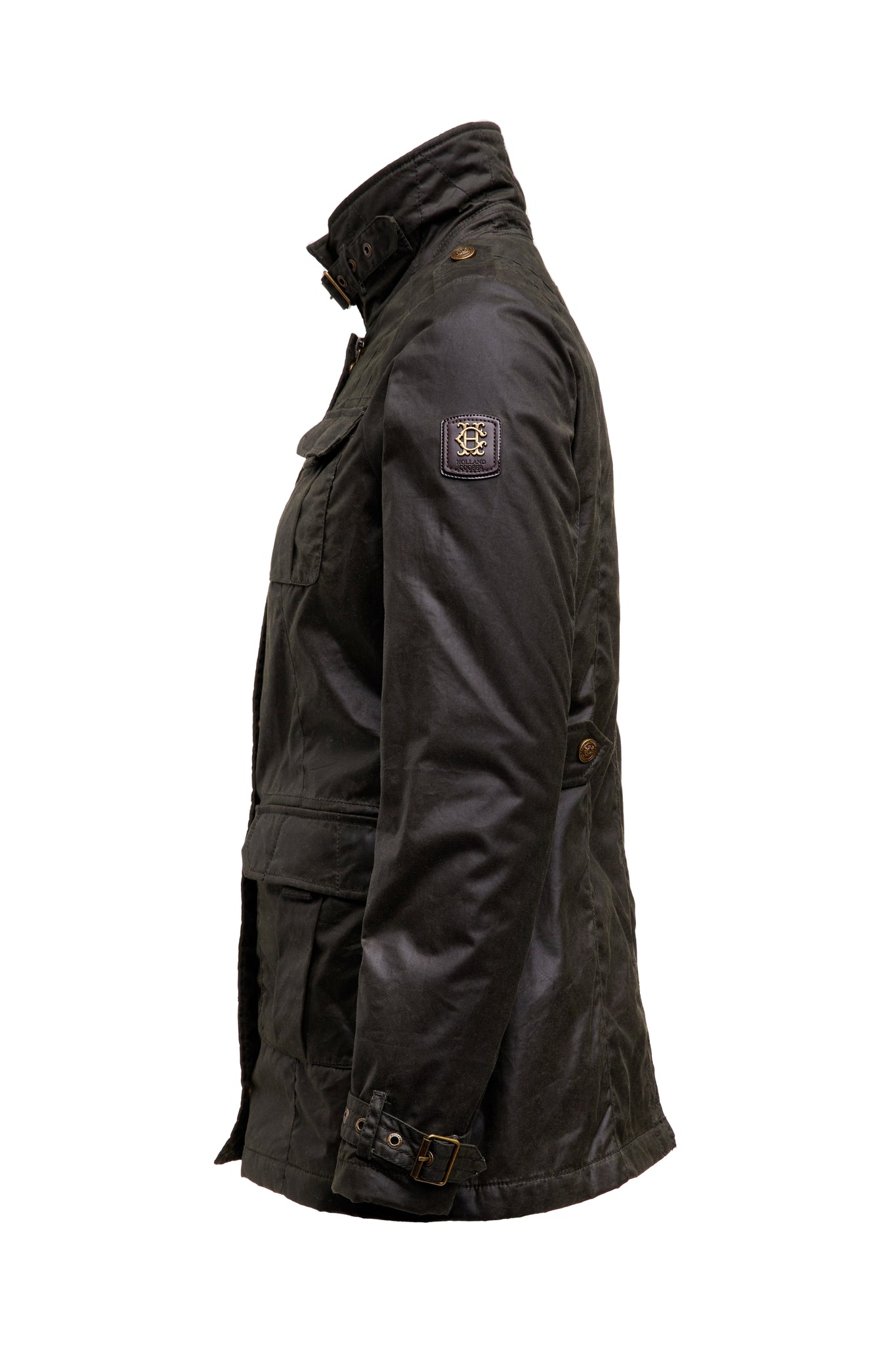 Alma Wax Artillery Jacket (Dark Olive)