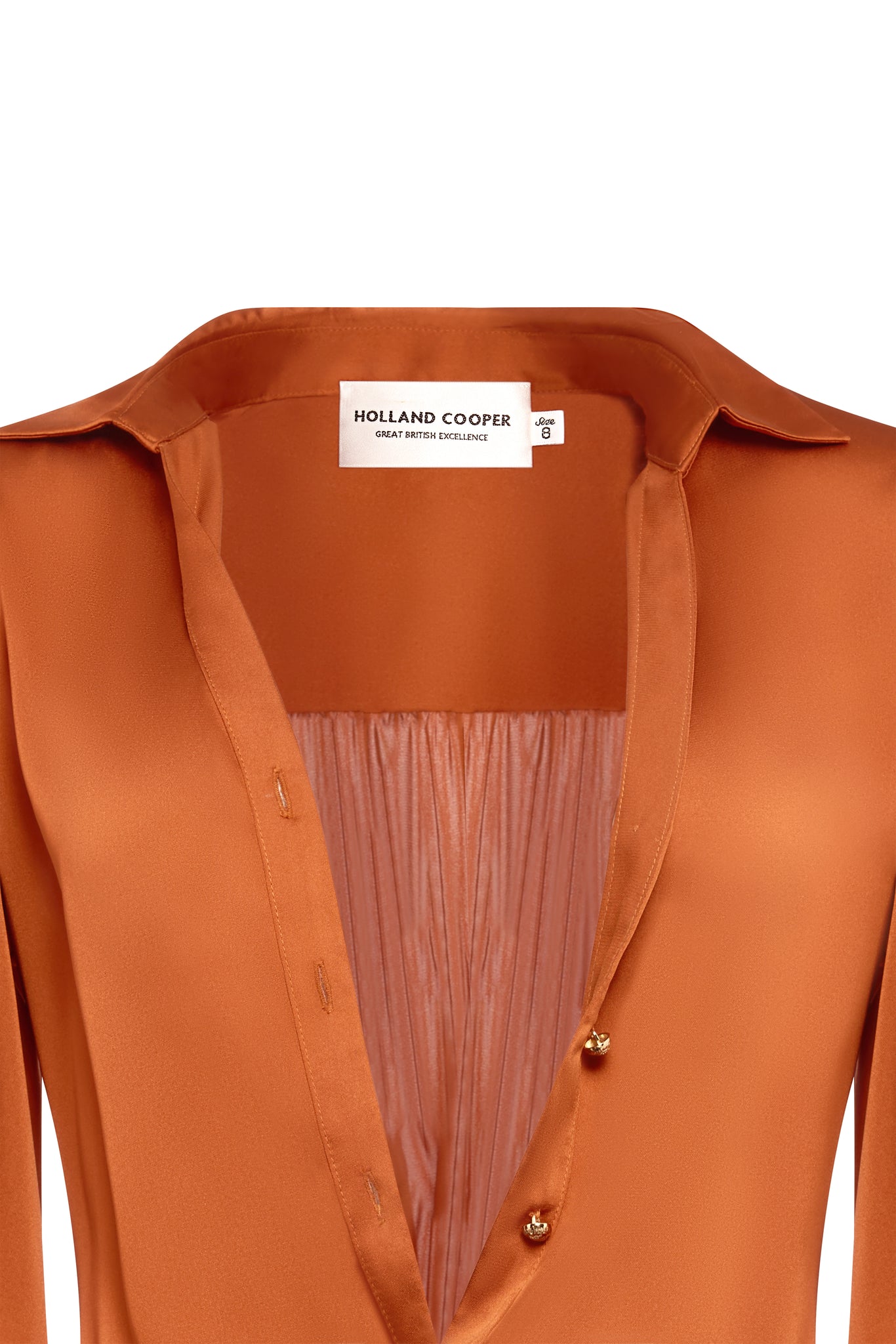 Annie V-Neck Shirt (Copper)