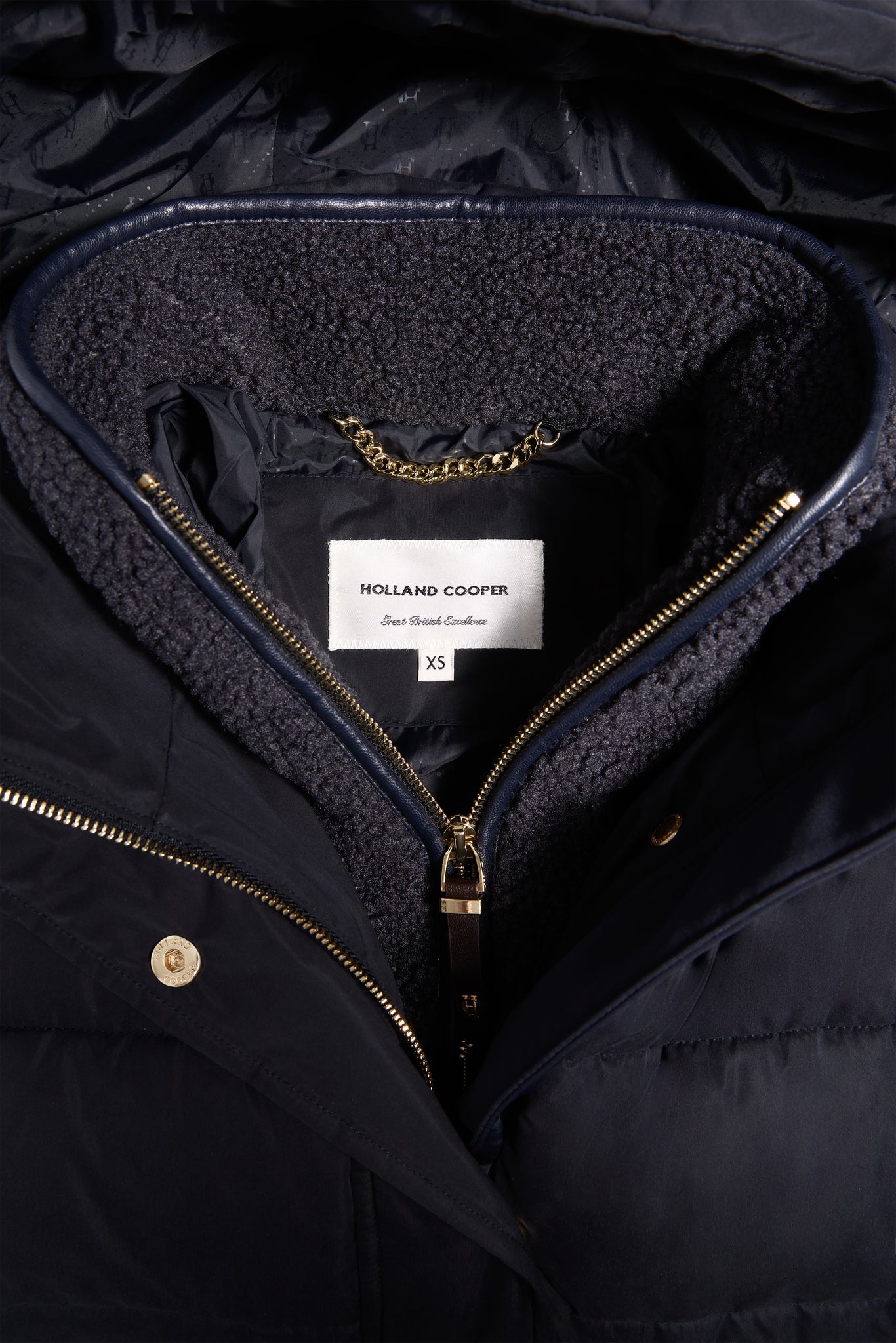 Arosa Luxe Longline Coat (Ink Navy)