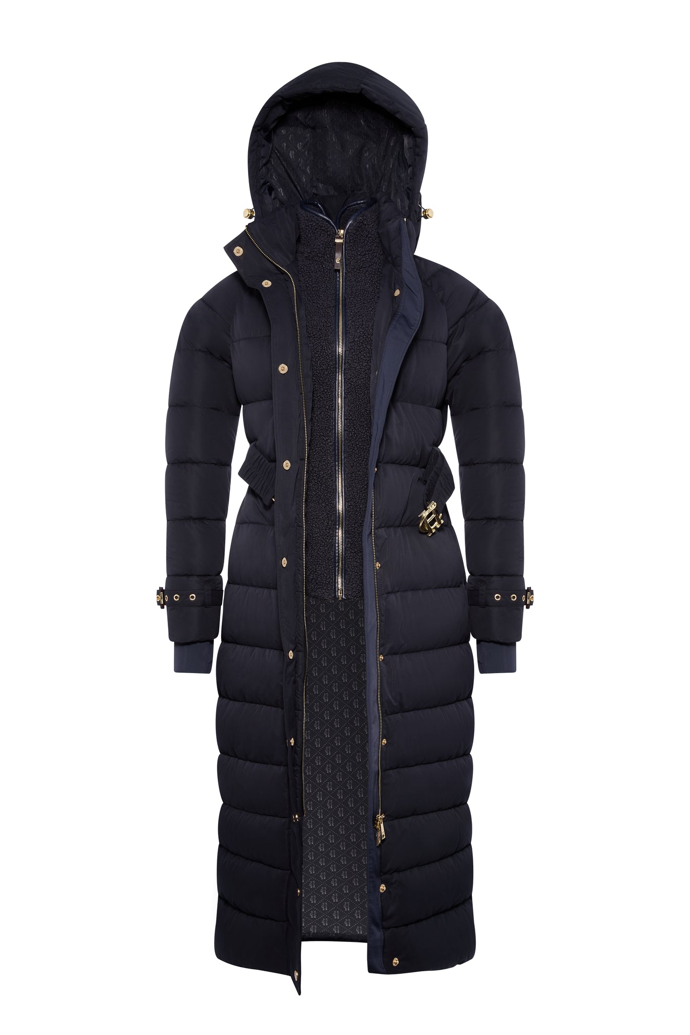 Arosa Luxe Longline Coat (Ink Navy)