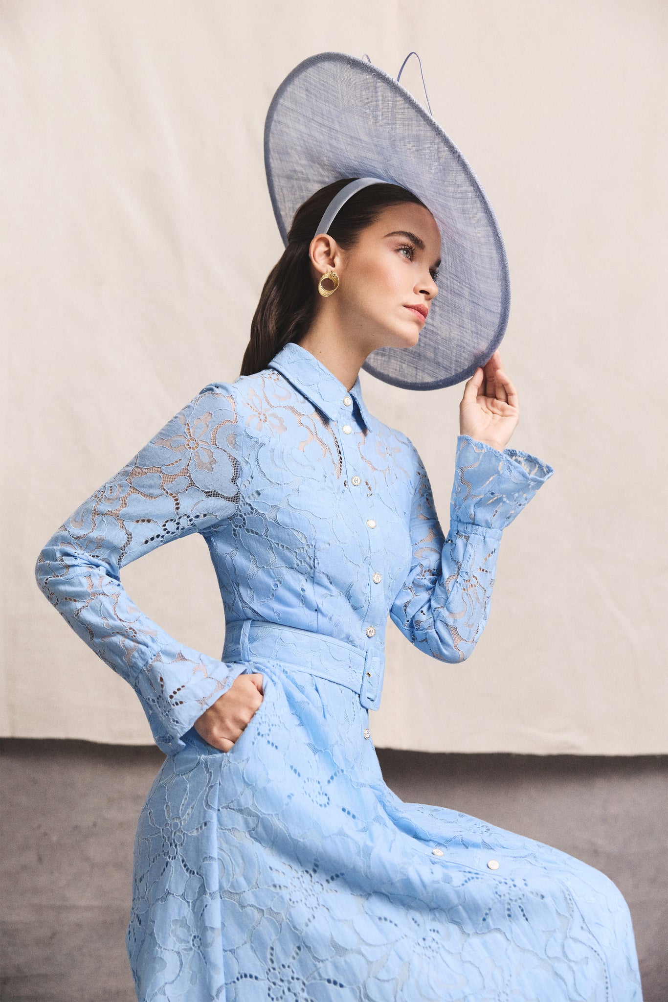 pale blue lace dress Annabel (Pale Blue) baby rib Black Dress Juniors Long This stunning sweetheart neckline Size:US10 - Preorder