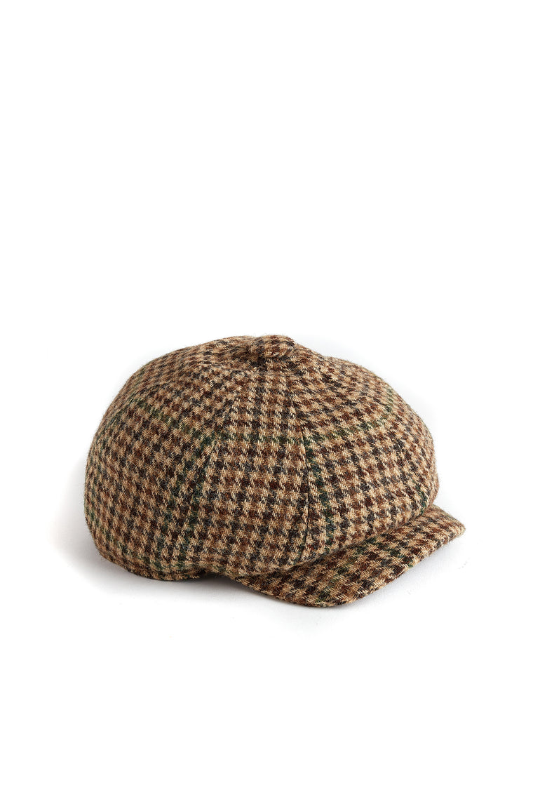 Baker Boy Cap (Hailes Green Tweed)