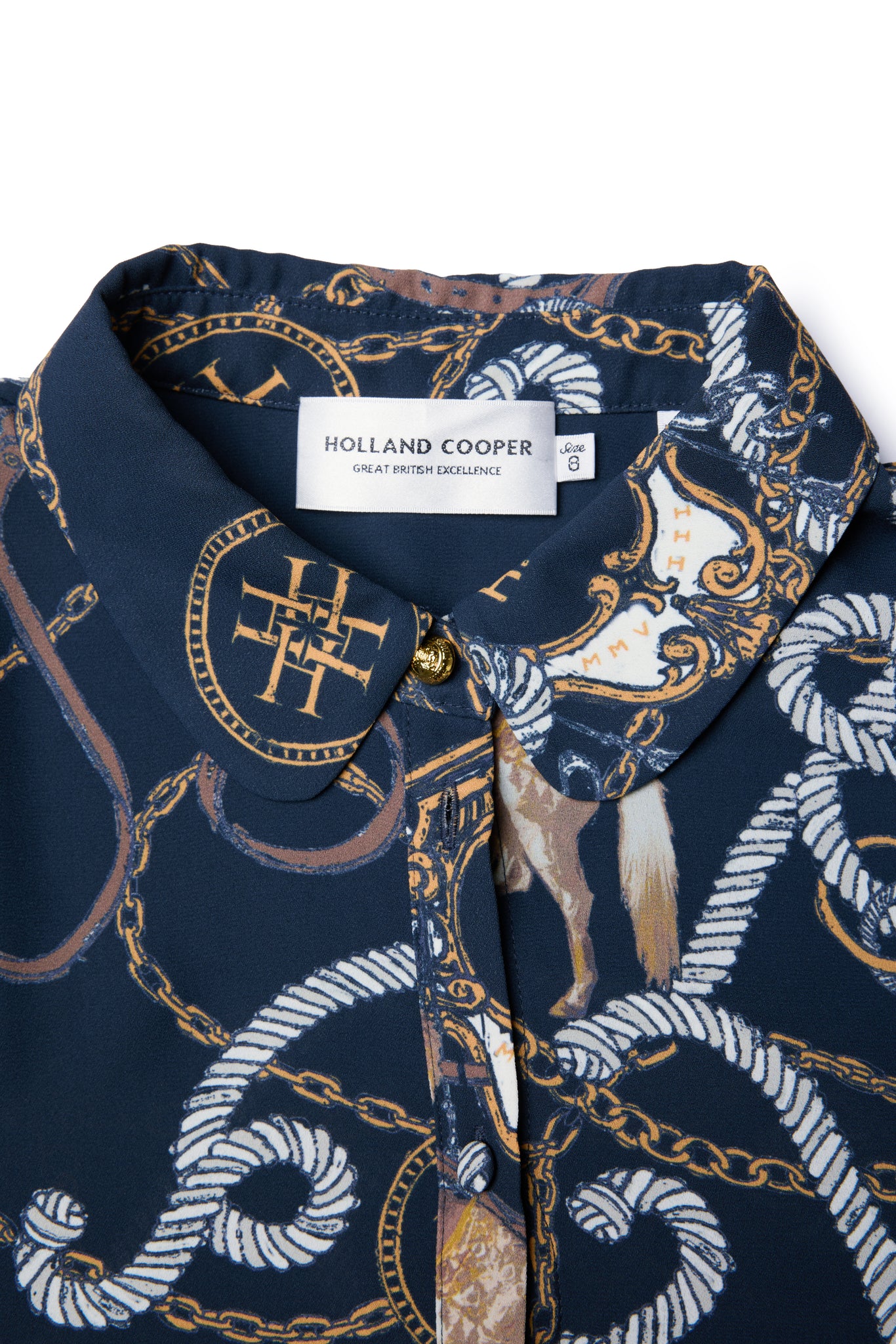 Beau Shirt (Navy Horse Print)