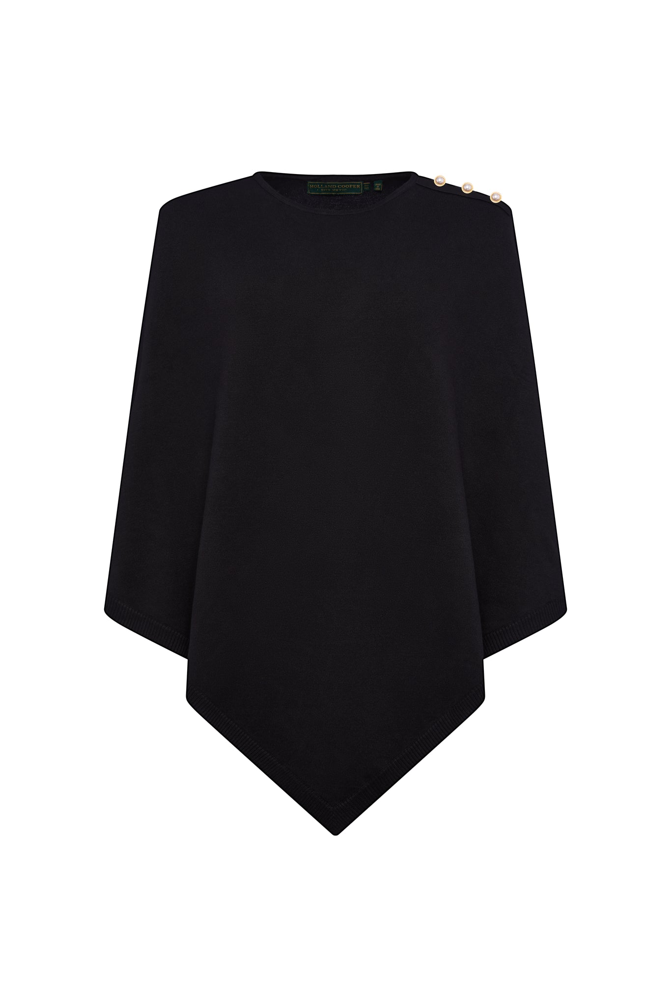 Boat Neck Cape (Black)