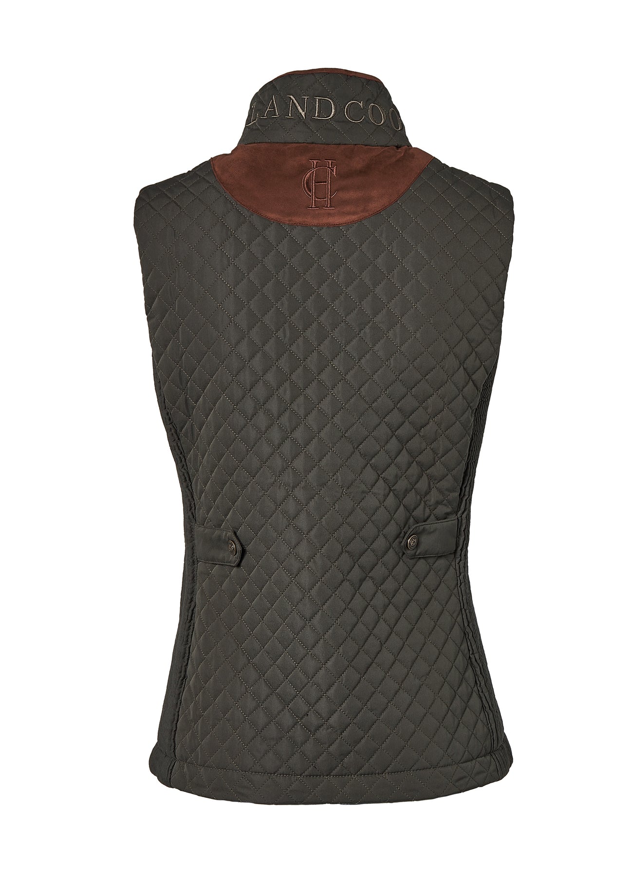 Olive Velvet Cotton Wiltshire Gilet