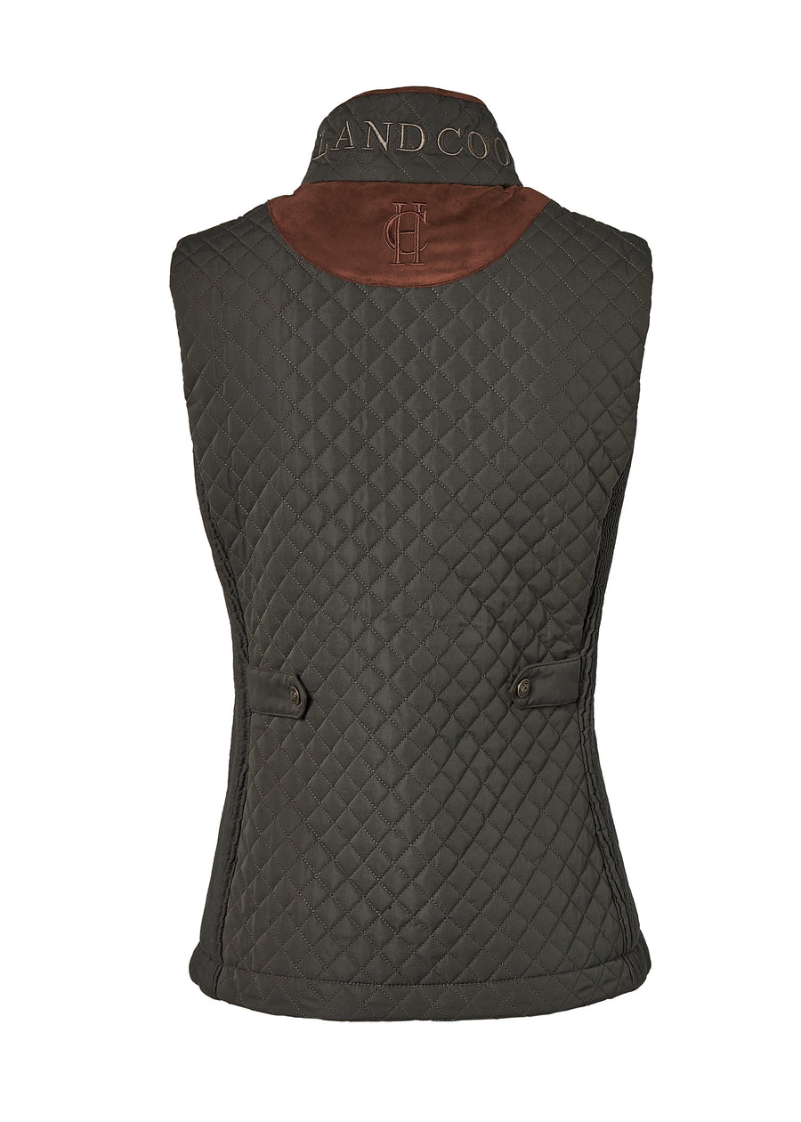 Gilet Cambridge Dry Goods Pour Femme - Occasion Très Bon état, Taille L, Couleur Marron, Style Vest