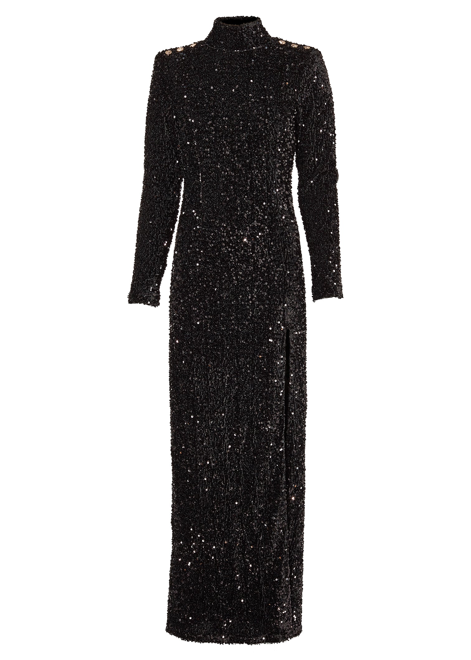 Cara Sequin Maxi Dress (Black Sequin) – Holland Cooper