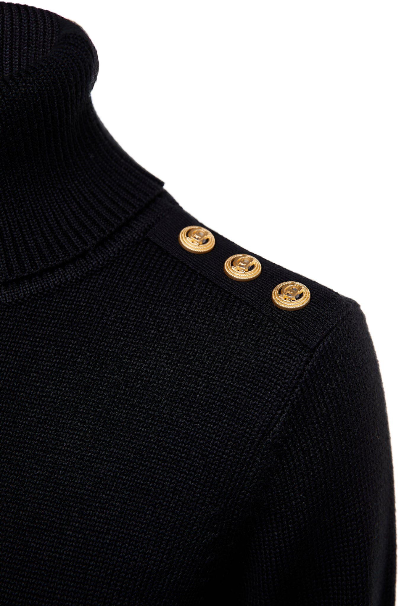 Chamonix Roll Neck Knit (Black)