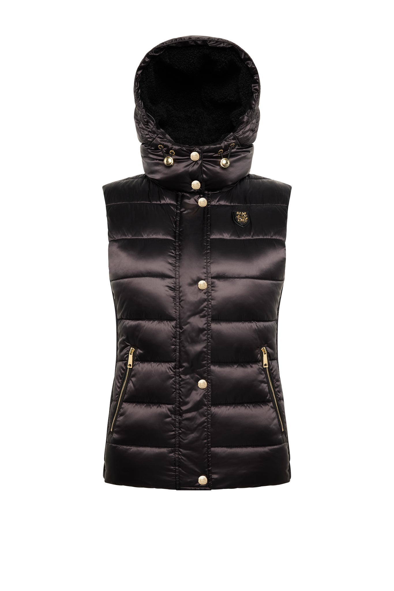 Harlow Sherpa Gilet (Deep Black)