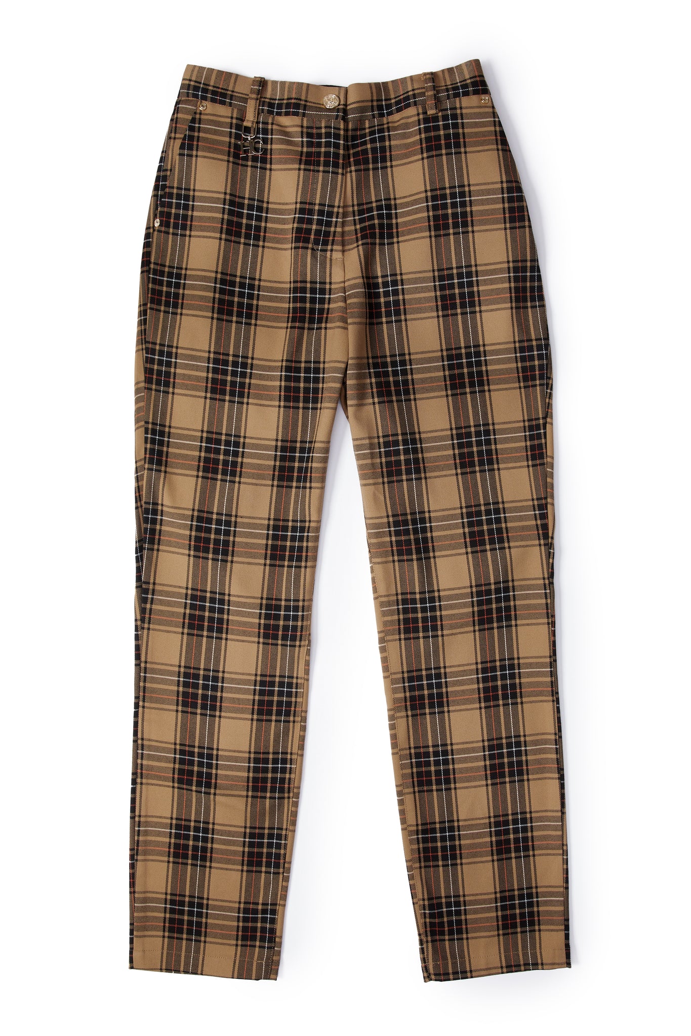 Charlton Trousers (Camel Tartan) - Main Image