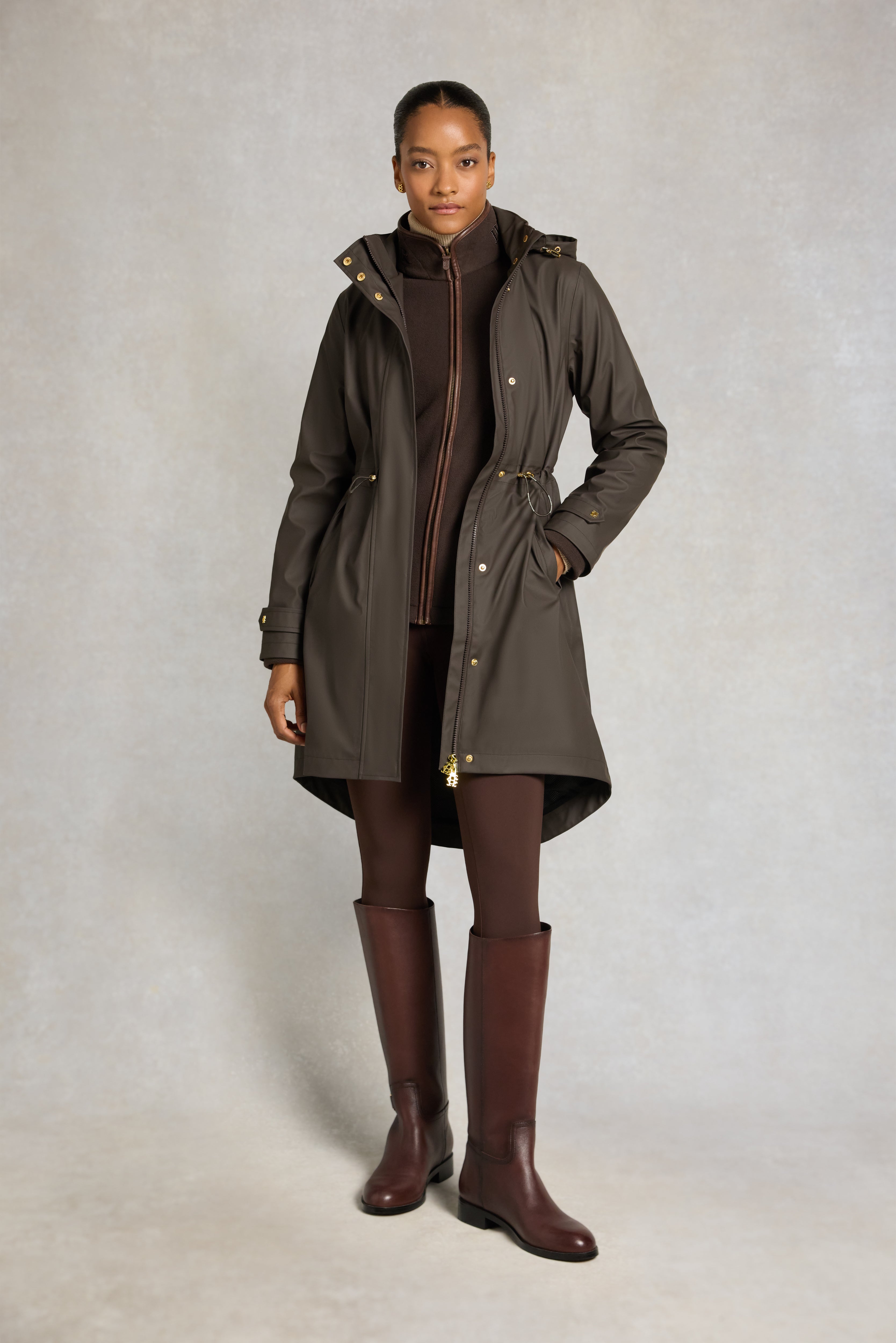 Chartwell Rain Parka (Stone) – Holland Cooper ®