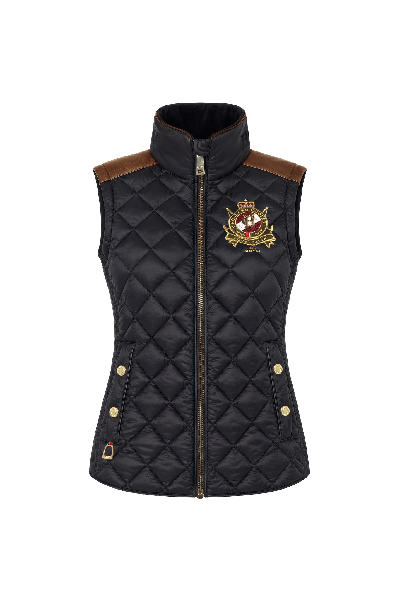 Diamond Quilt Classic Gilet (Khaki) – Holland Cooper ®