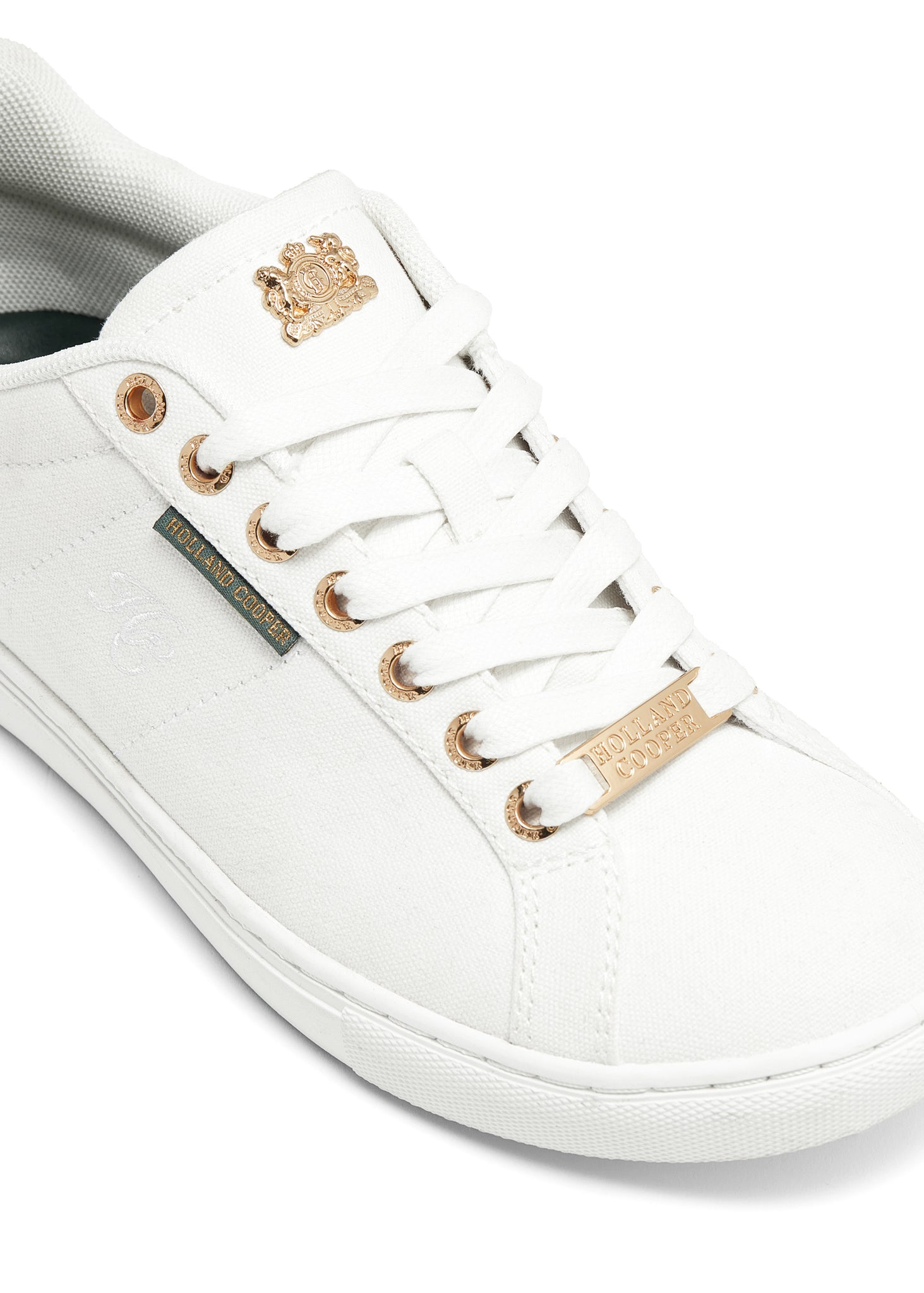 Chelsea Court Trainer (Embroidered White)