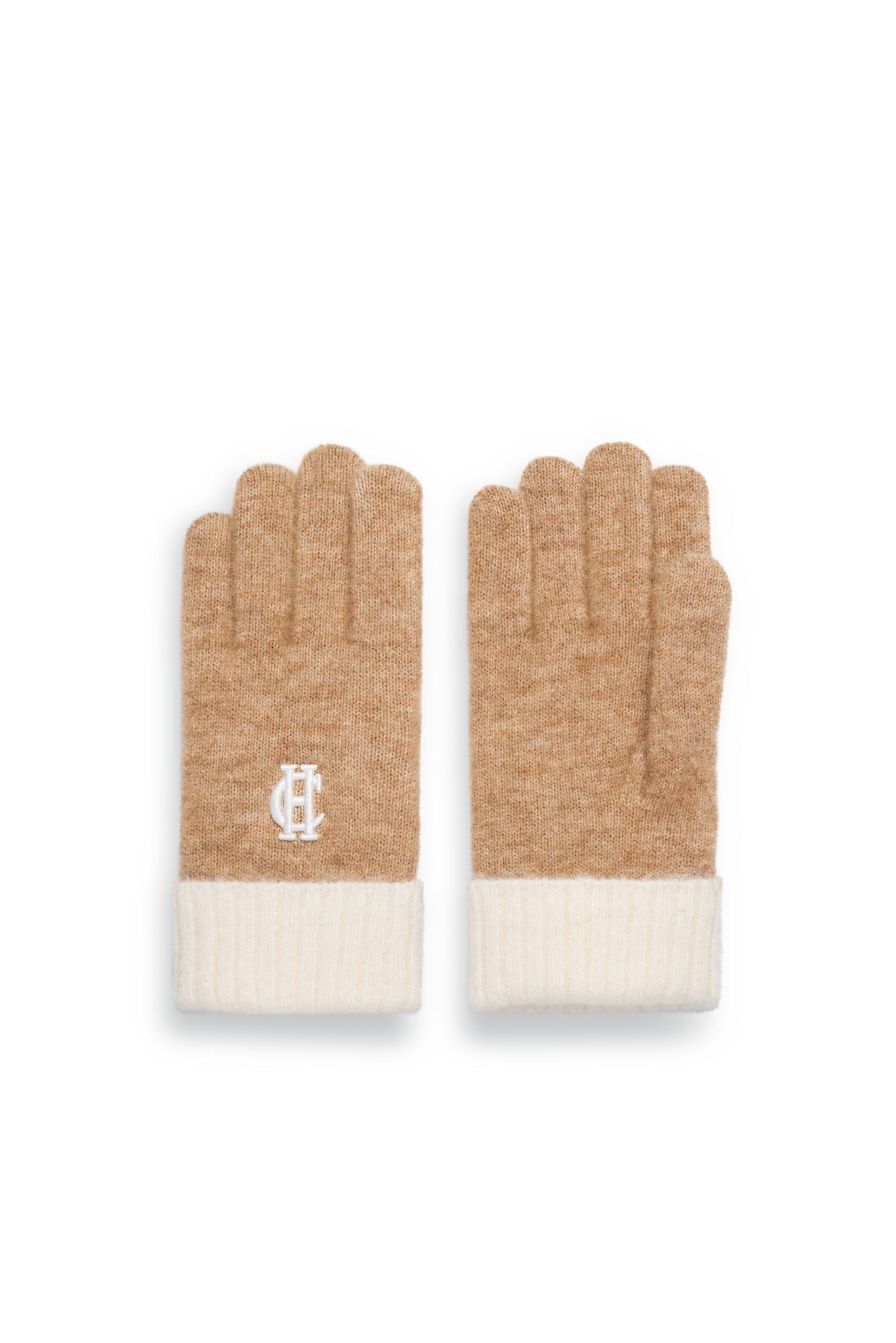 Chelsea Bobble Hat & Glove Set (Camel)