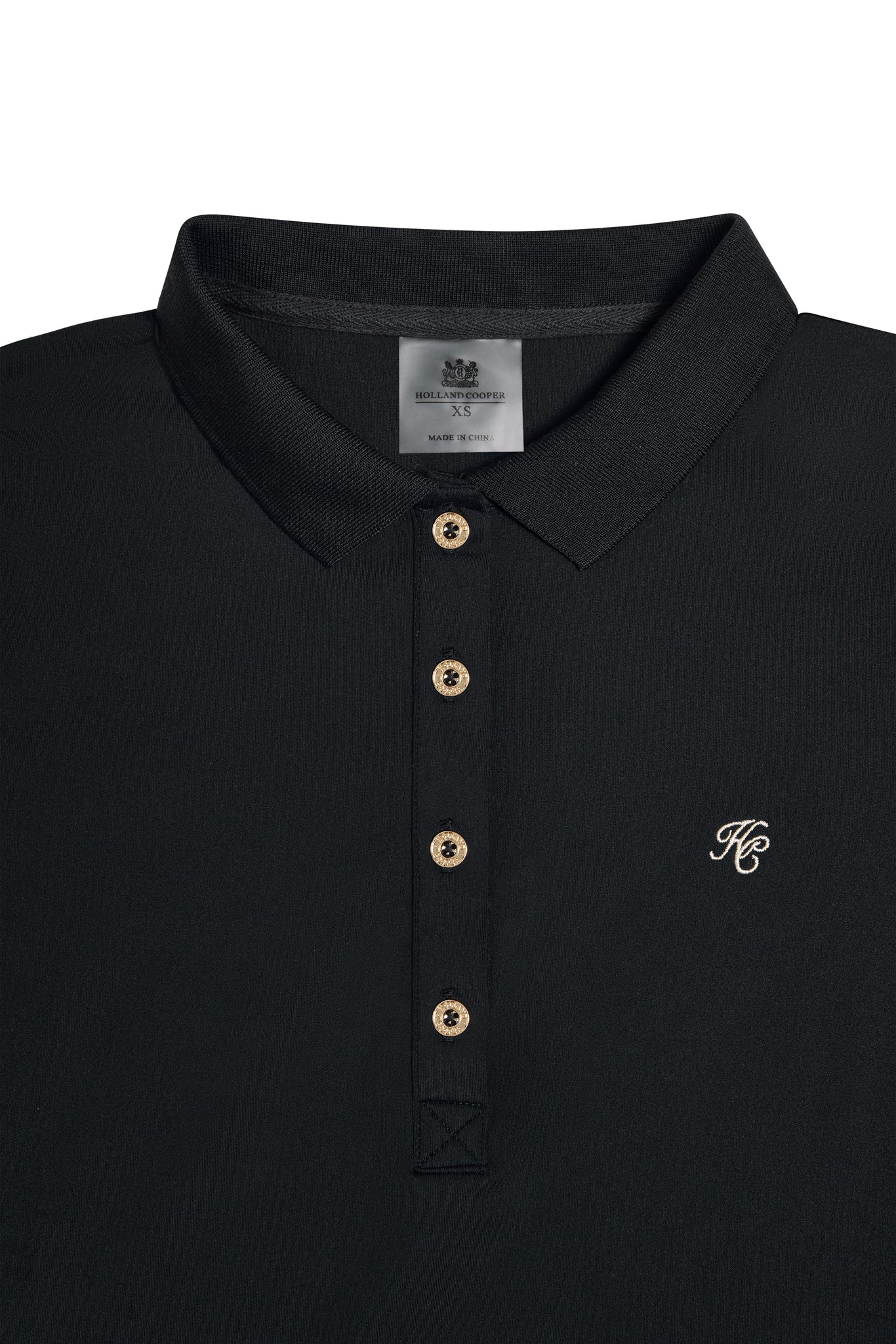 Chiltern Long Sleeve Polo Shirt (Black)