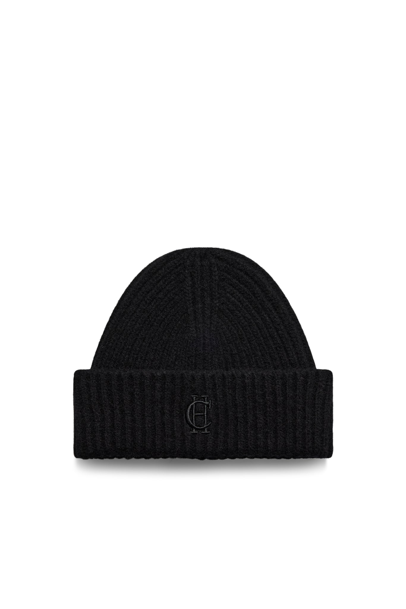 Classic Embroidered Beanie & Glove Set (Black)