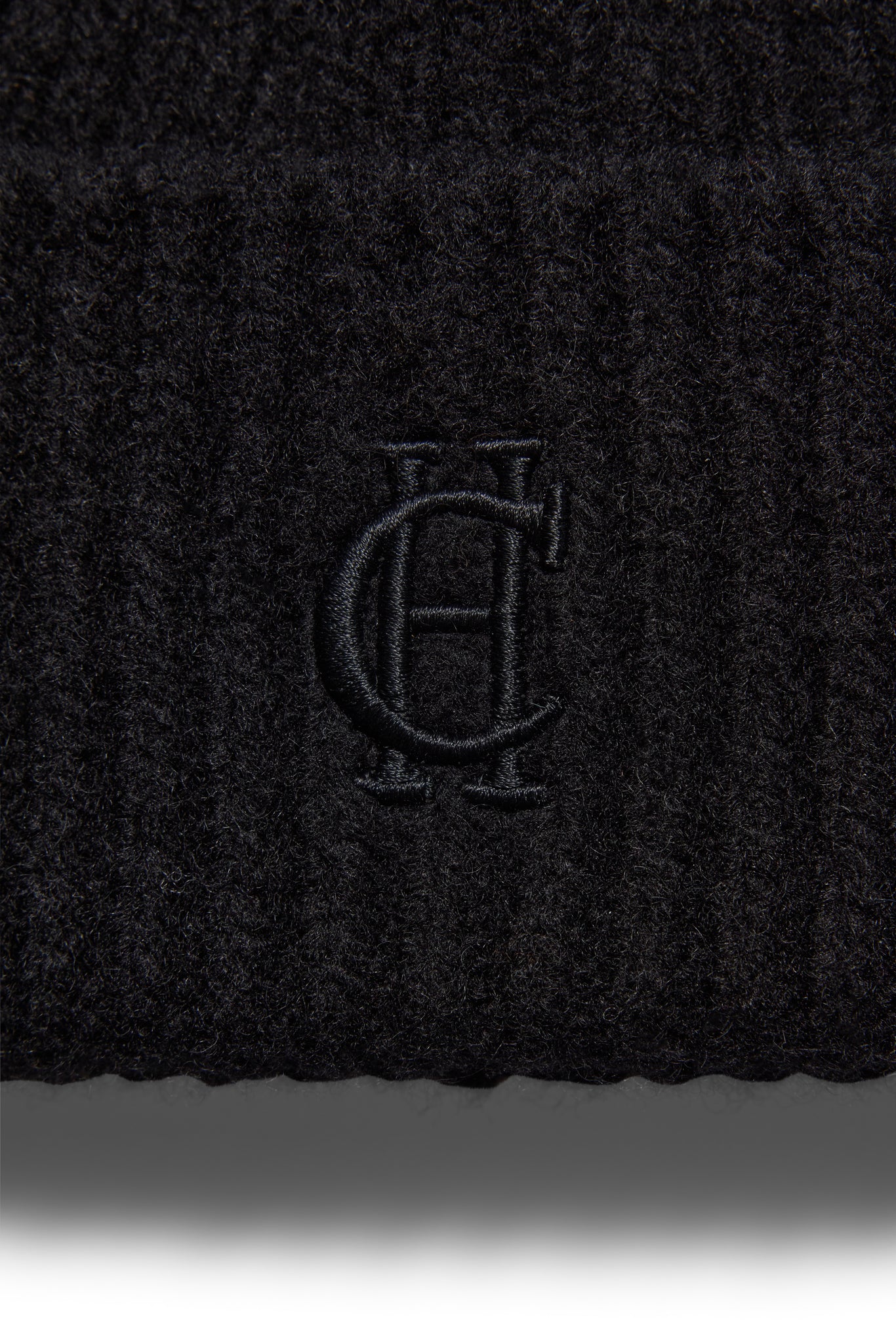 Classic Embroidered Beanie (Black)