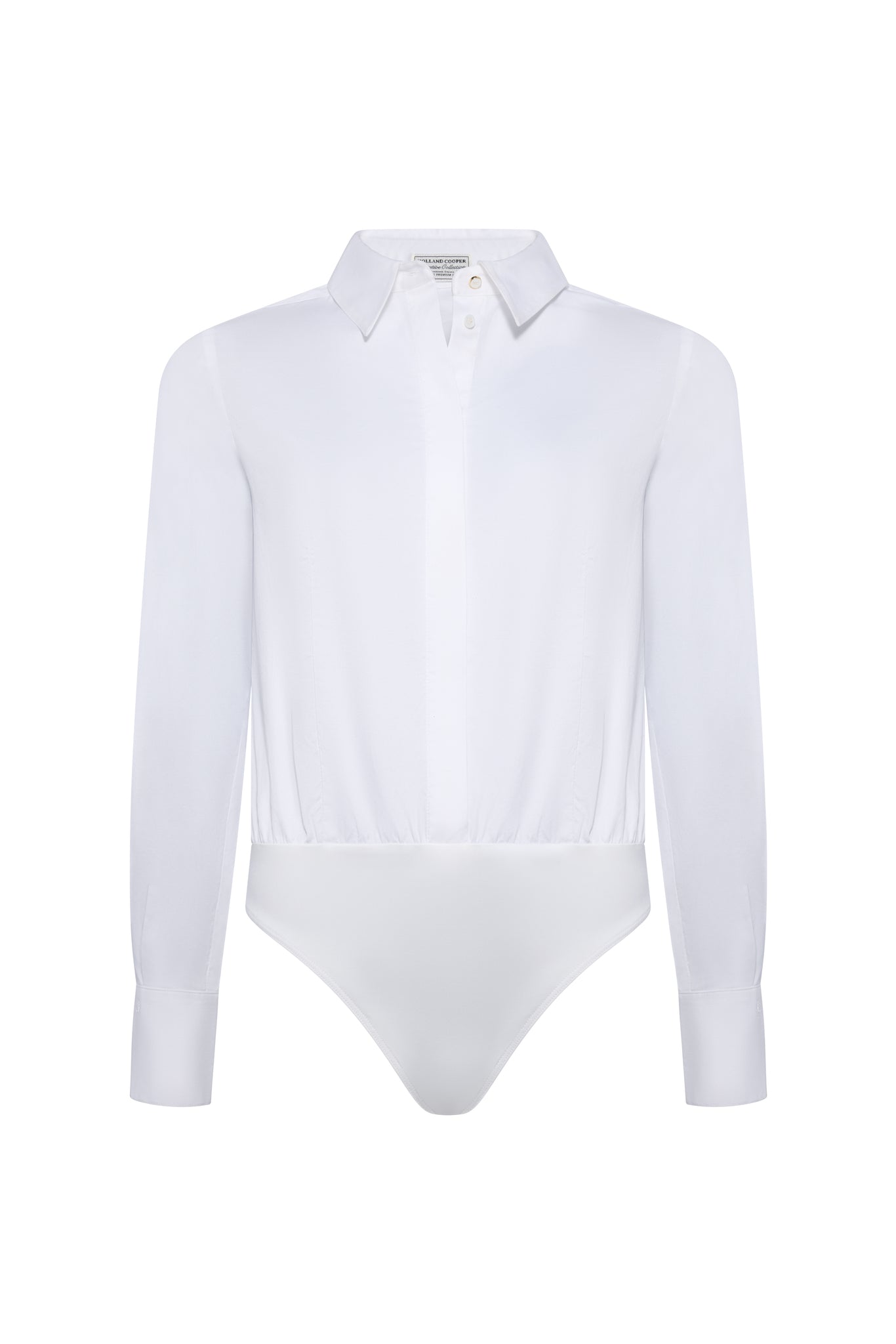 Classic Shirt Bodysuit (White)