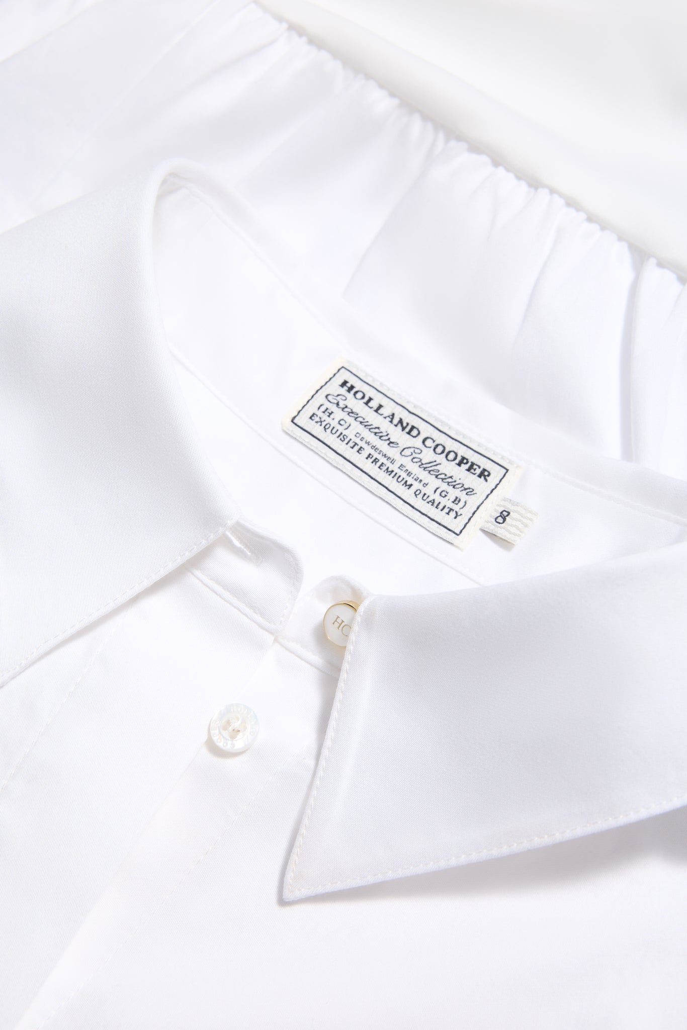 Classic Shirt Bodysuit (White)