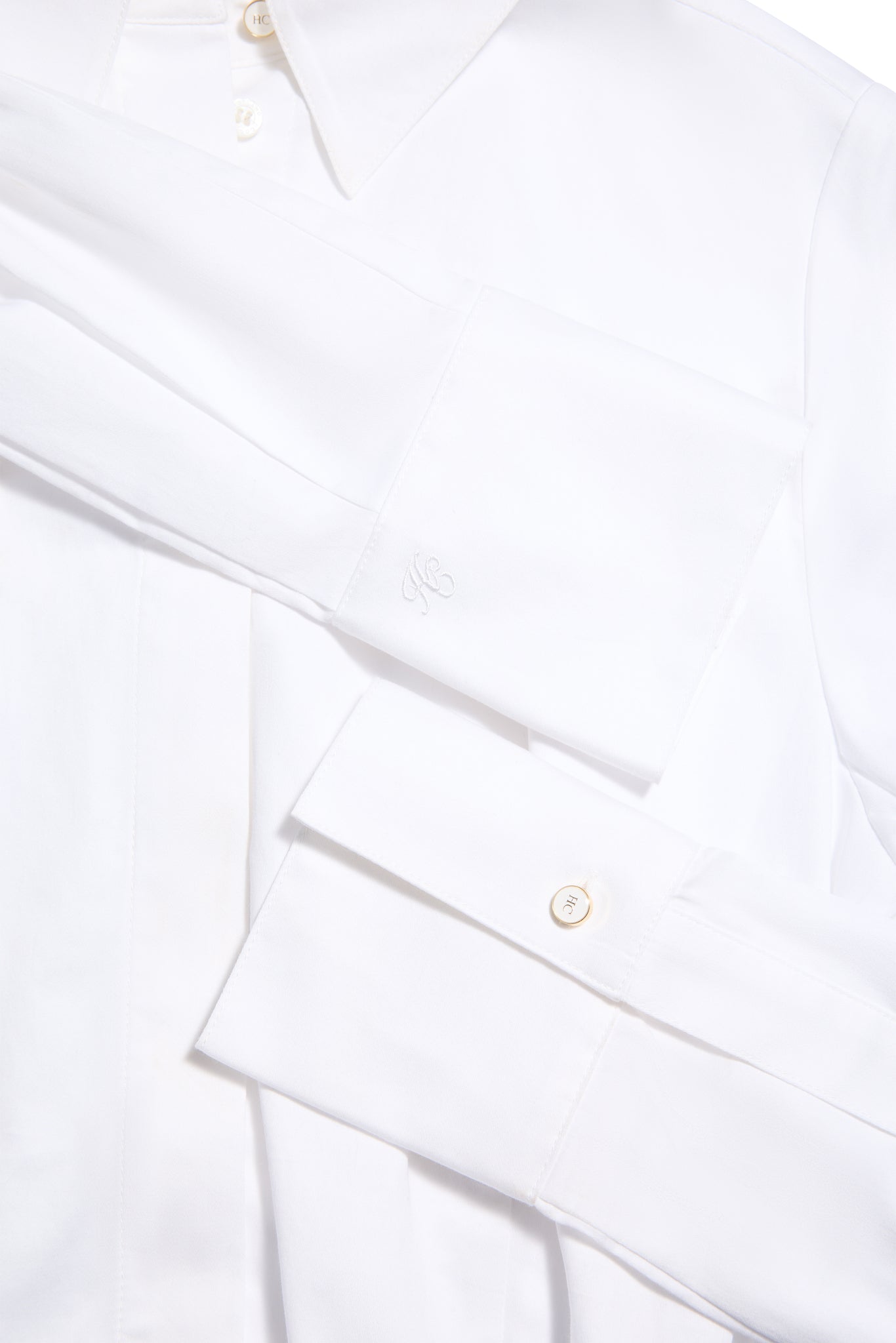 Classic Shirt Bodysuit (White)