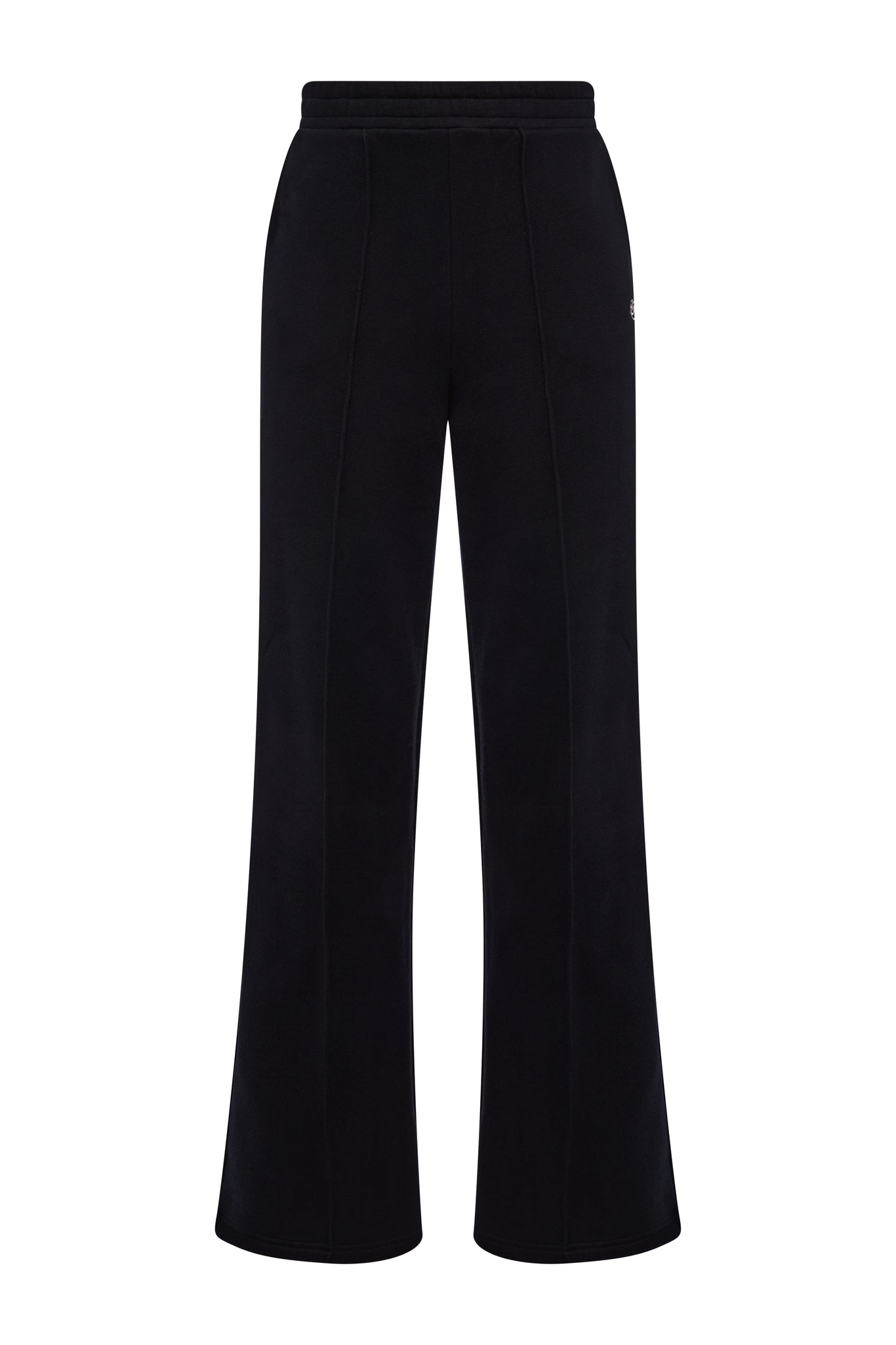 Collegiate Wide Leg Jogger (Black)