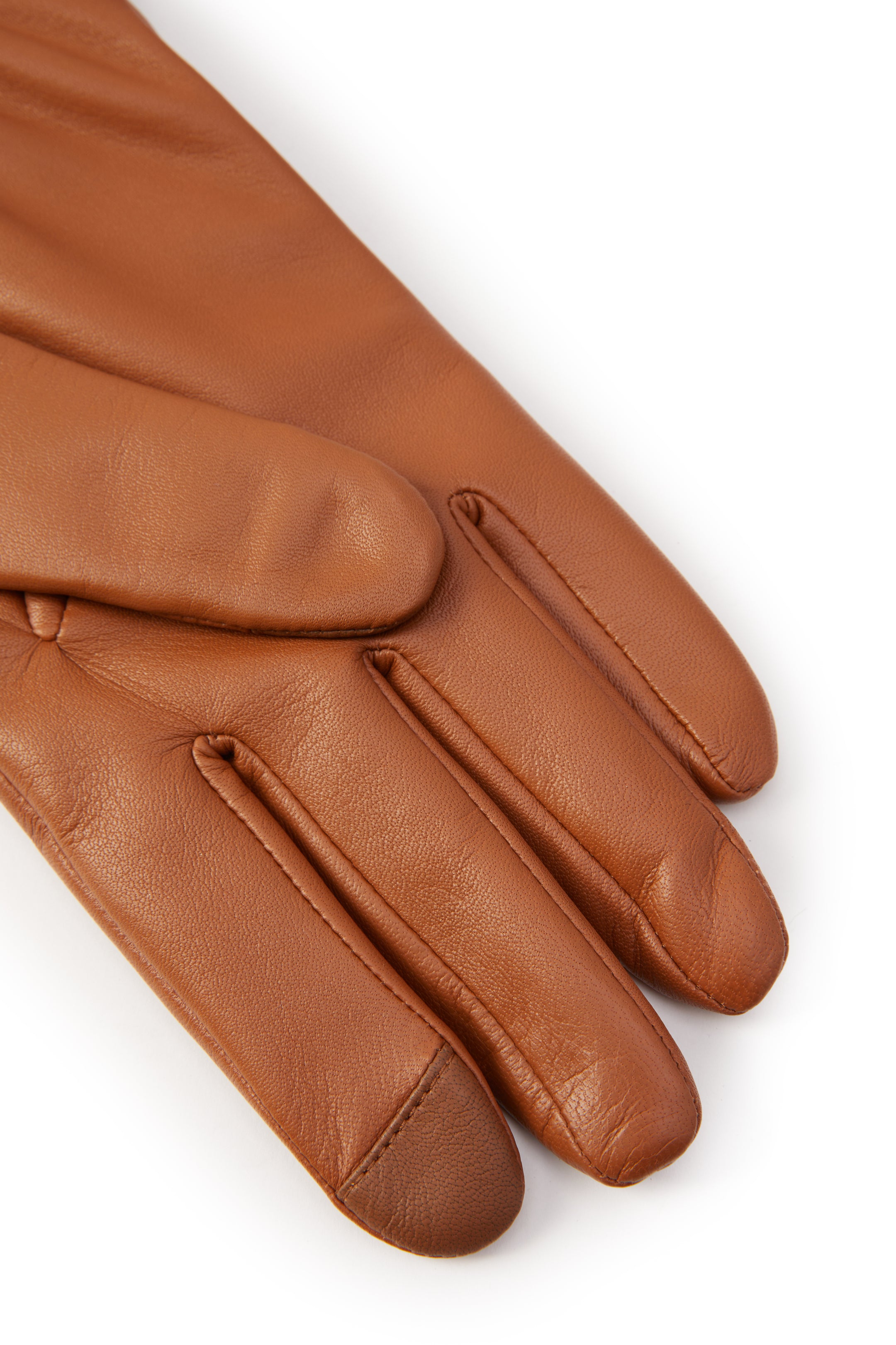 Levinsky Leather Gloves With Contrast Fur Lining Black main image 0
