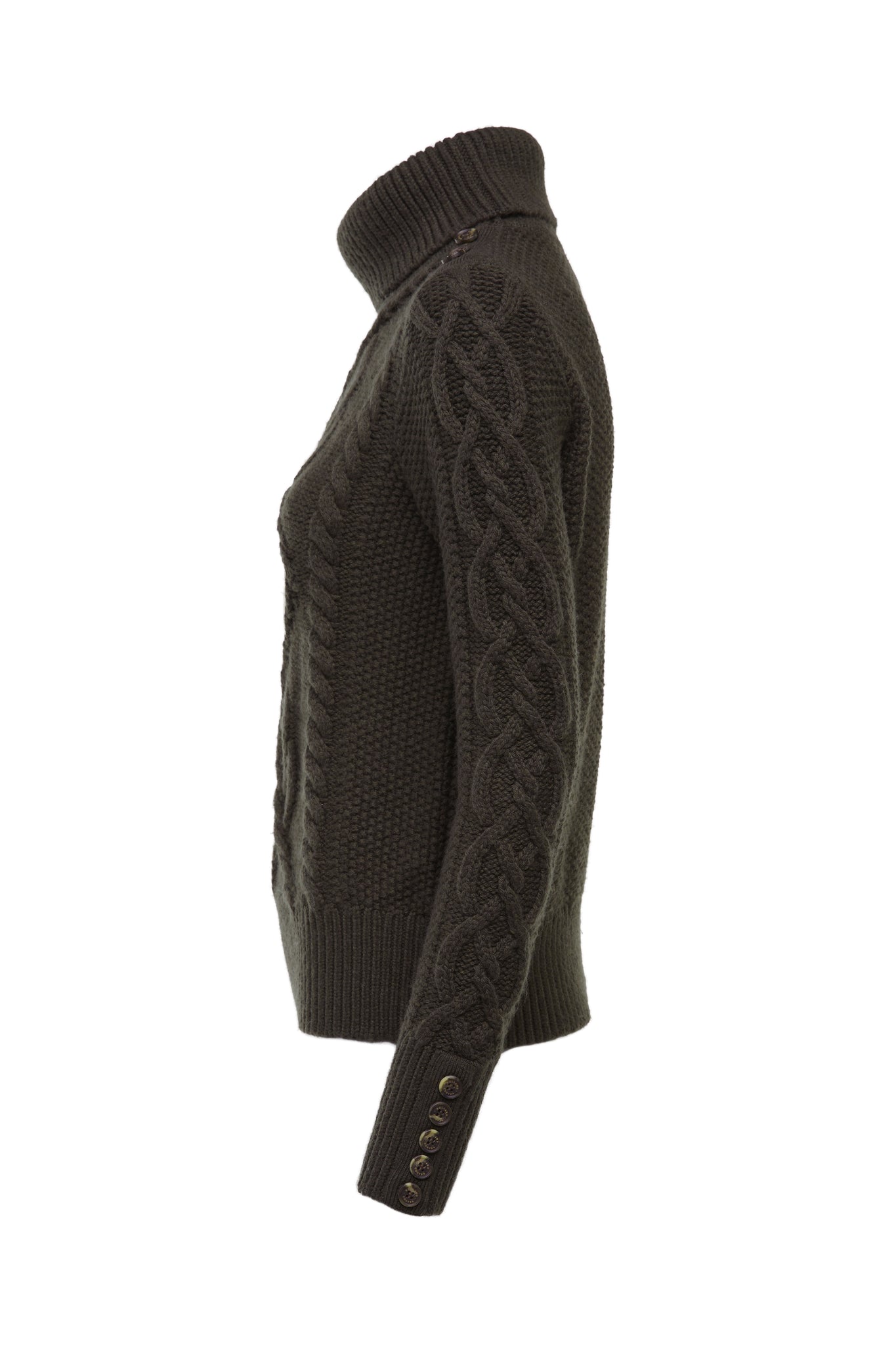 Cortina Roll Neck Knit (Fern Green)