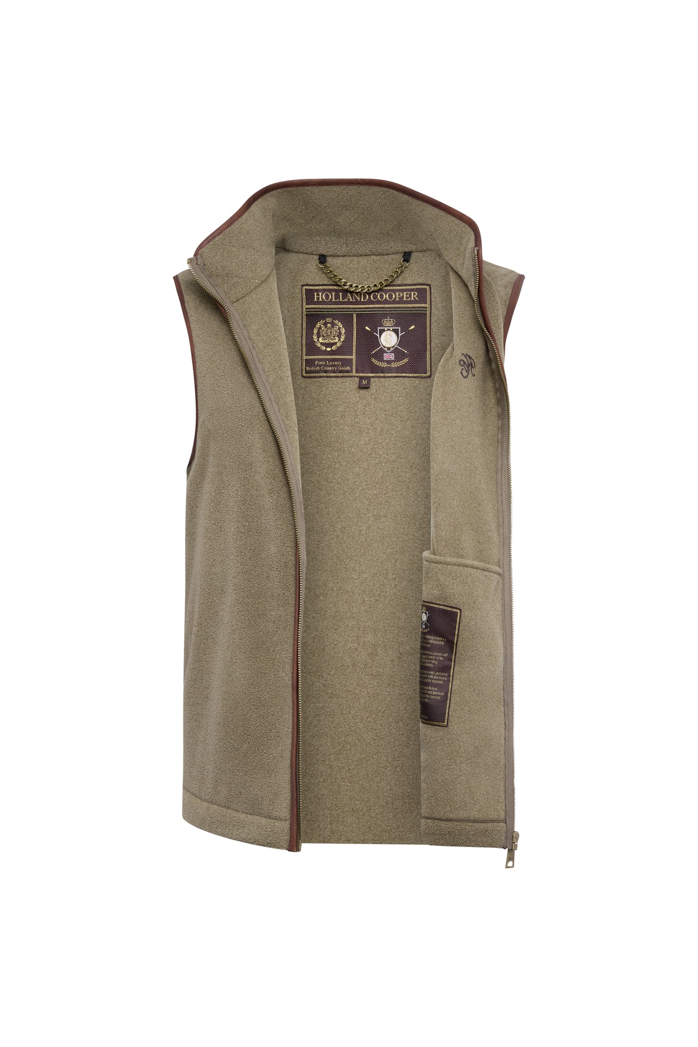 Men's Country Fleece Gilet (Dusty Khaki)