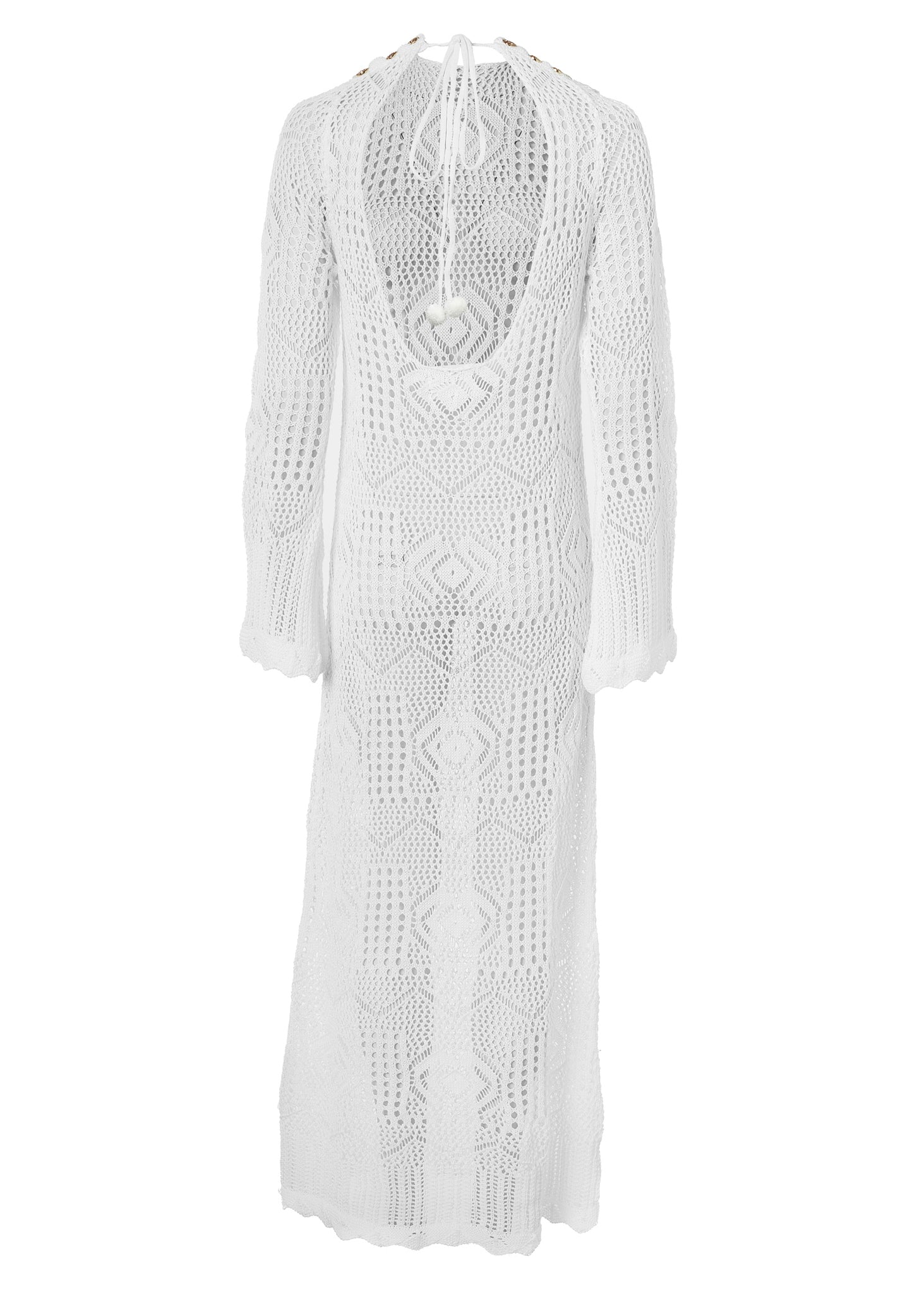 Crochet Beach Dress (White)
