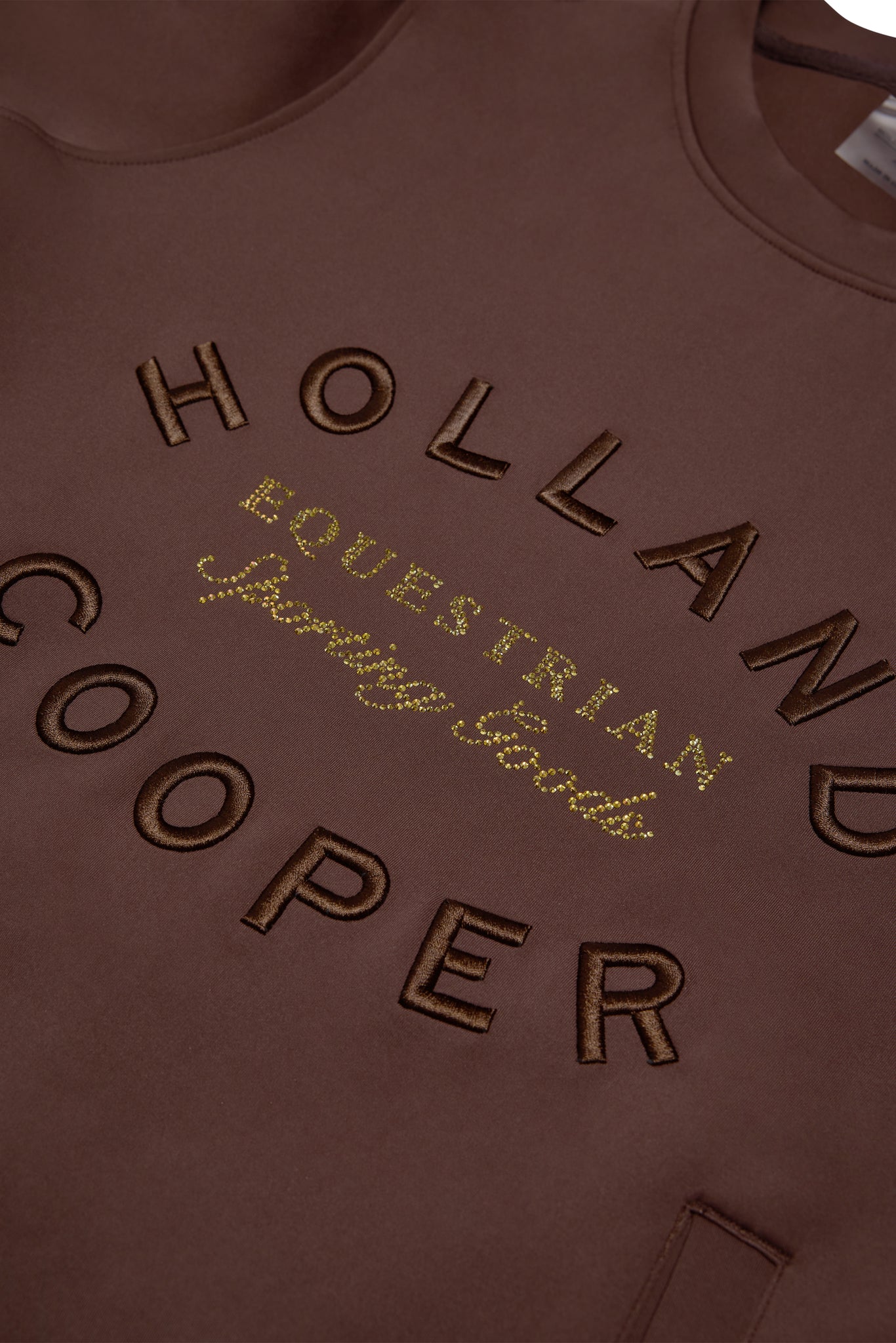 Crystal Crew Neck Sweat (Walnut)