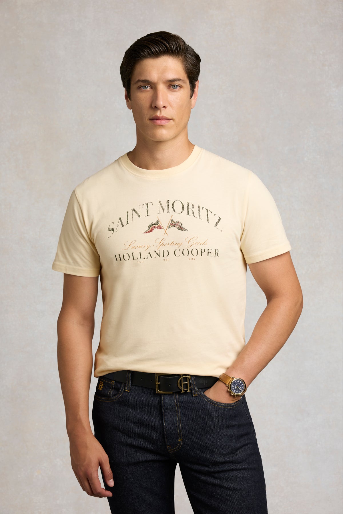 Men's Destination Tee (Ecru St Moritz)