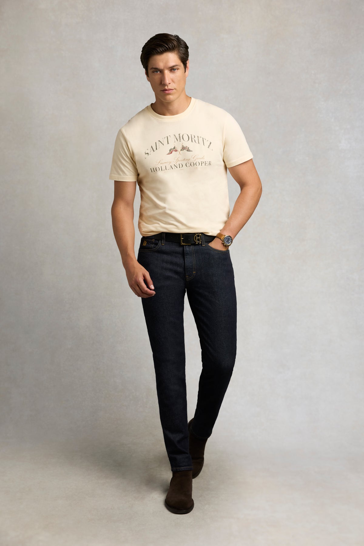 Men's Destination Tee (Ecru St Moritz)