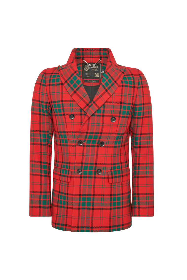 The Double Breasted Blazer (Red Tartan)