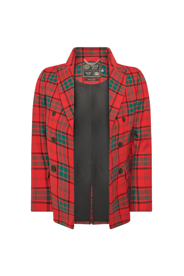 The Double Breasted Blazer (Red Tartan)