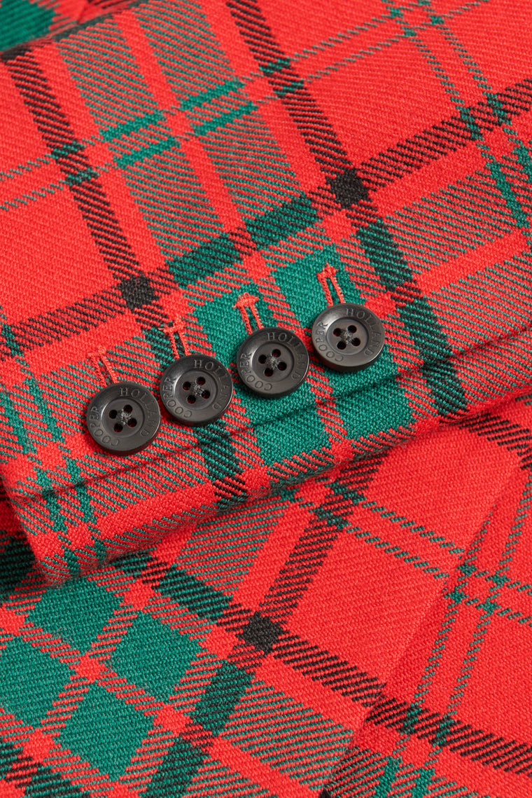 The Double Breasted Blazer (Red Tartan)