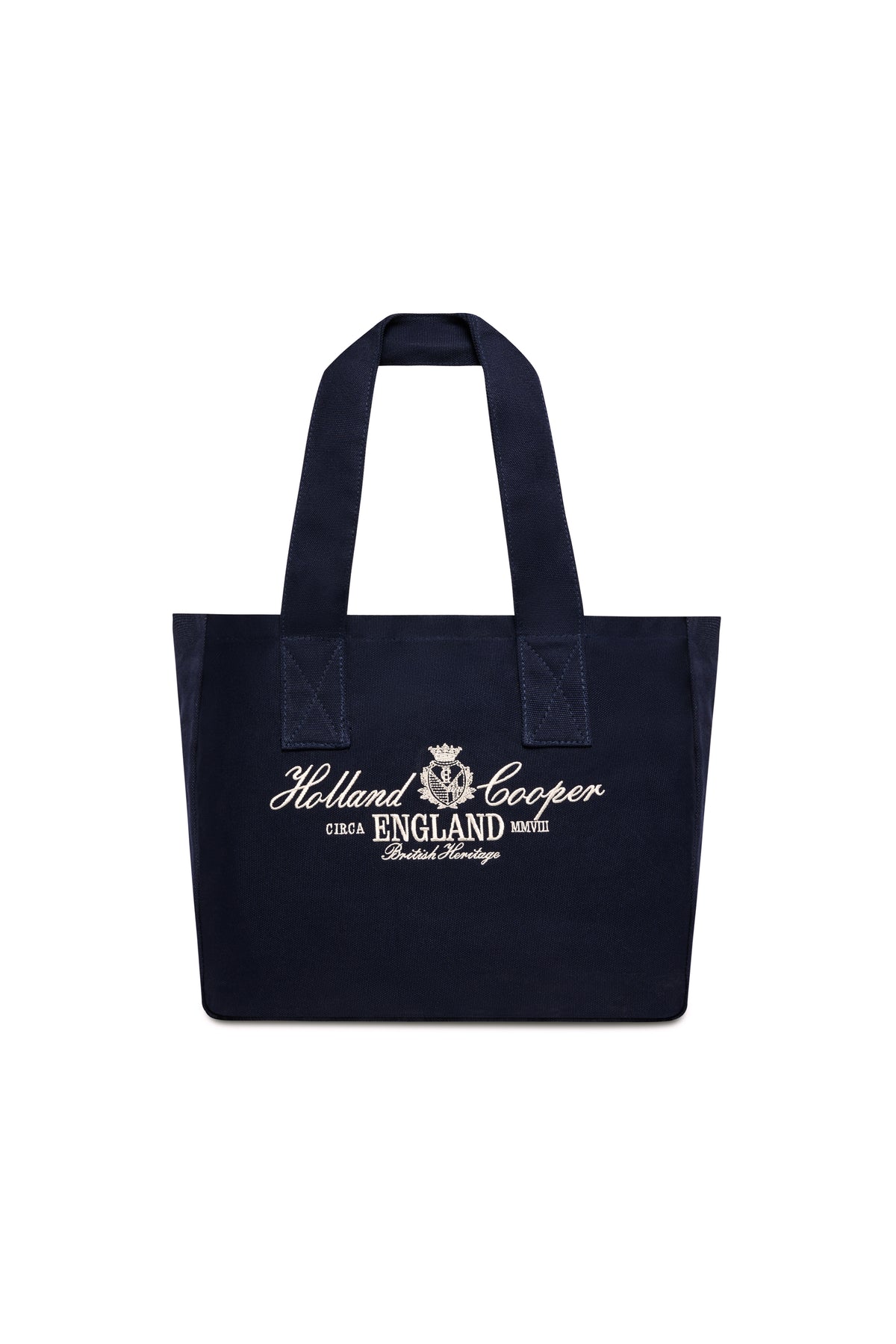 Essential Tote Bag (Navy Ecru)