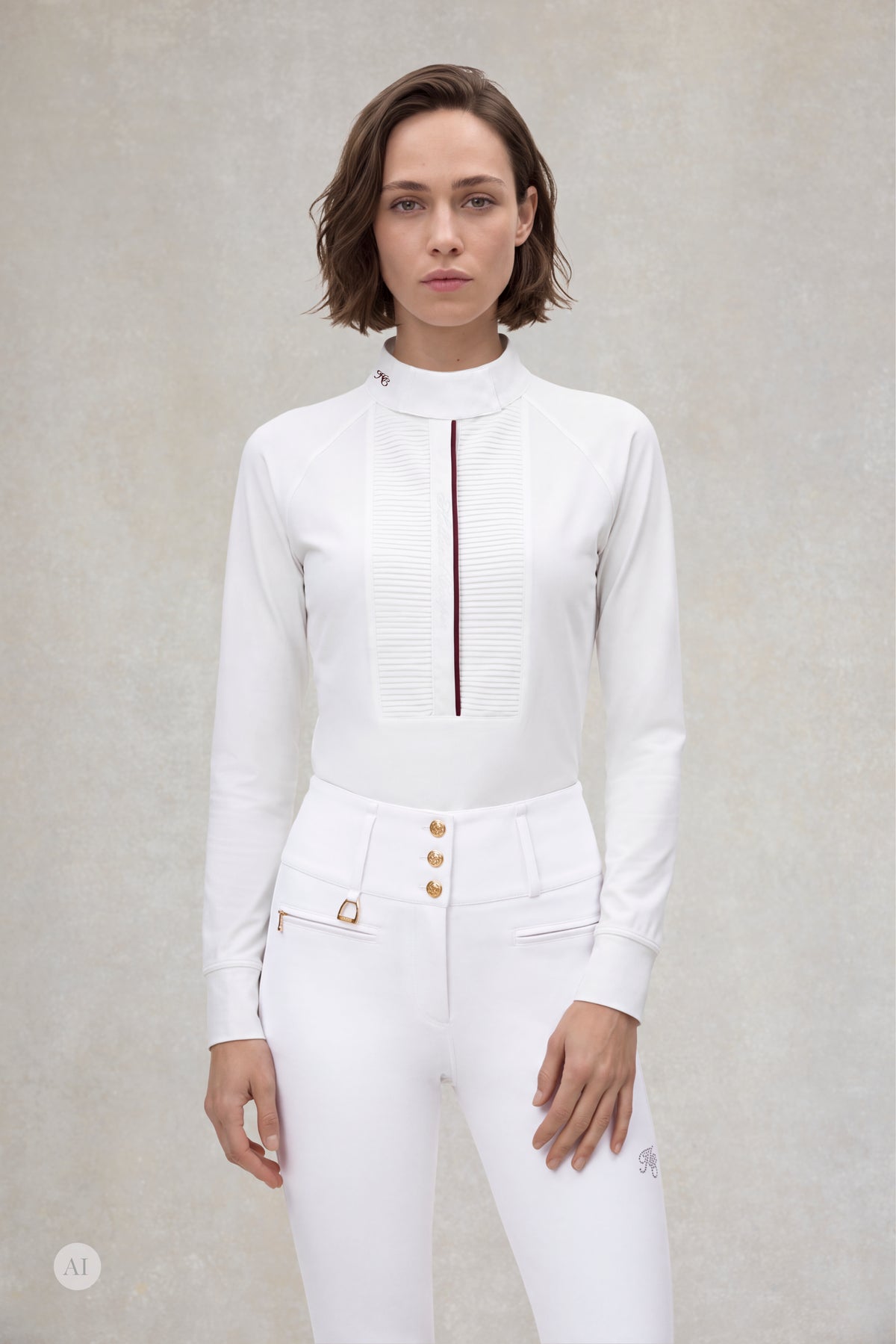 Farleigh Long Sleeve Show Shirt (White)