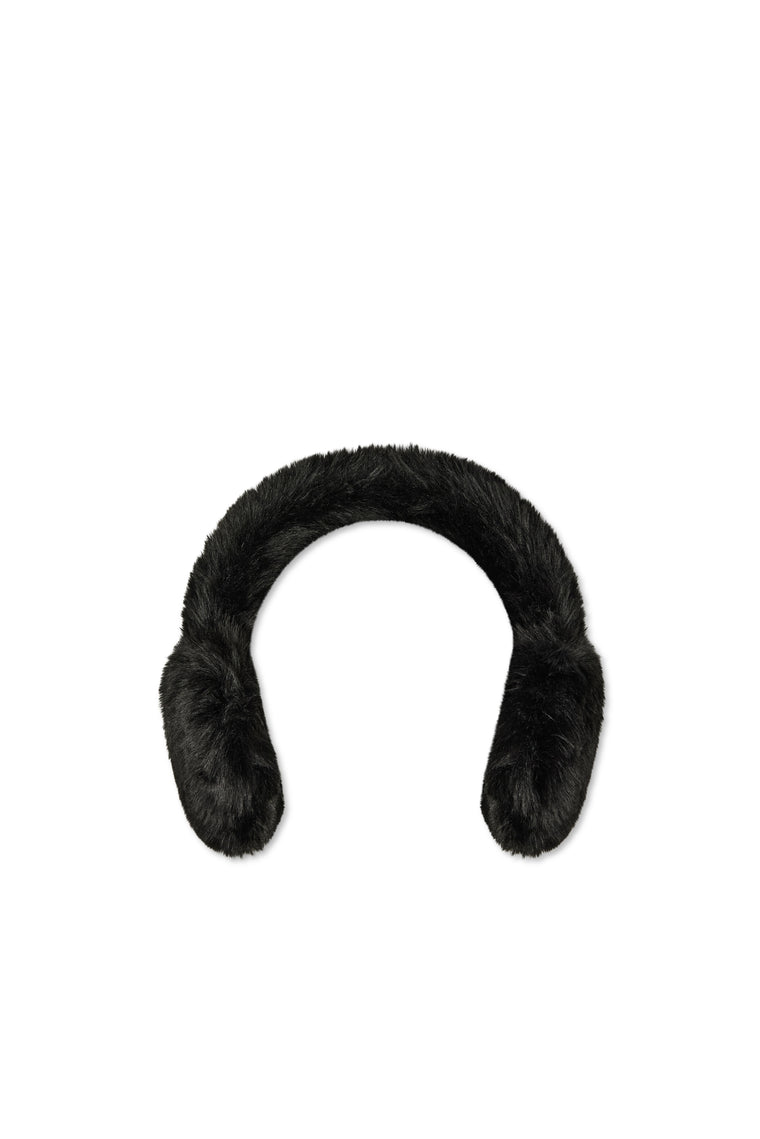 Faux Fur Ear Muffs (Black)