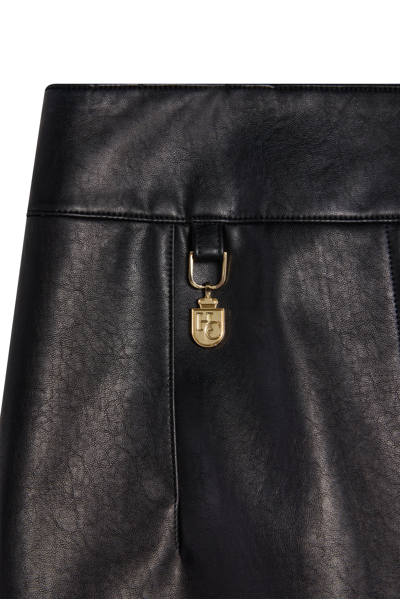 Faux Leather Mayfair Skirt (Black)