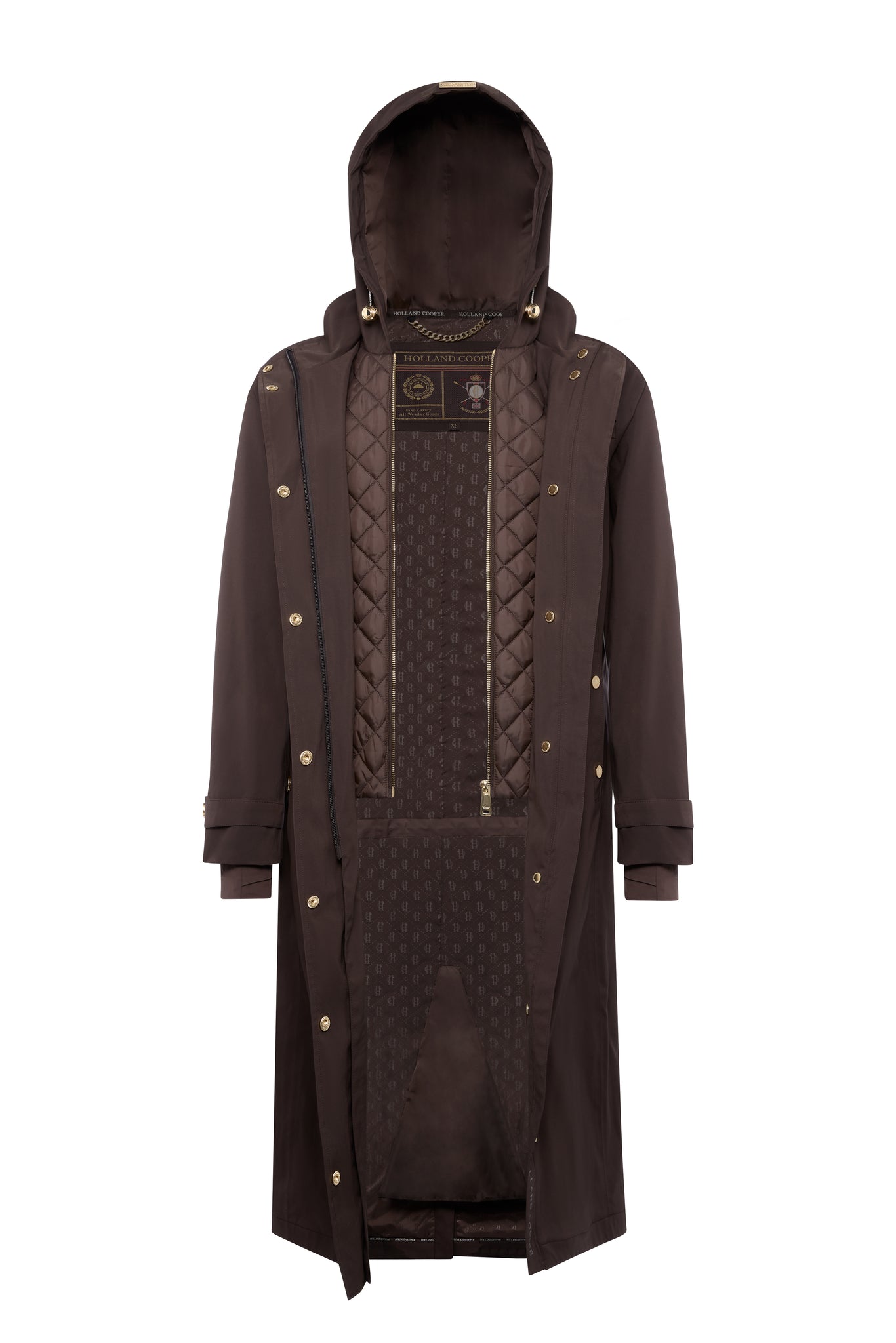 Folgate Rain Coat (Chocolate)