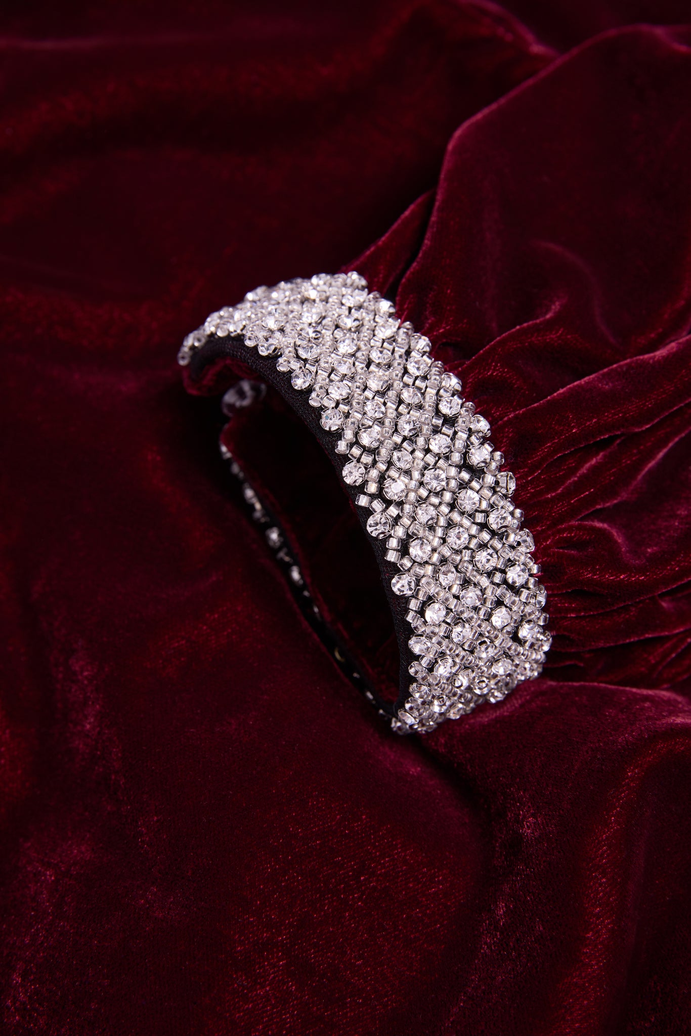 Gracie Velvet Mini Dress (Merlot)