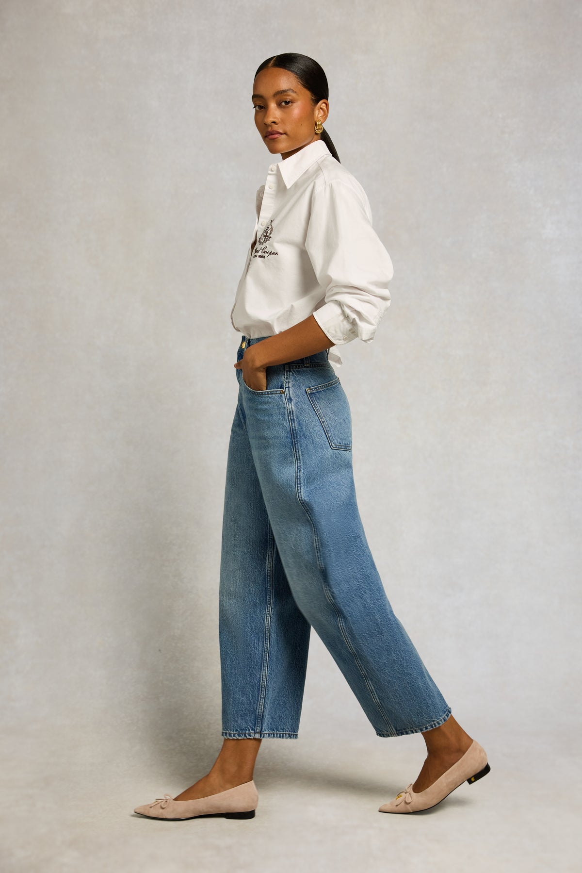 Barrel Leg Jean (Vintage Denim)