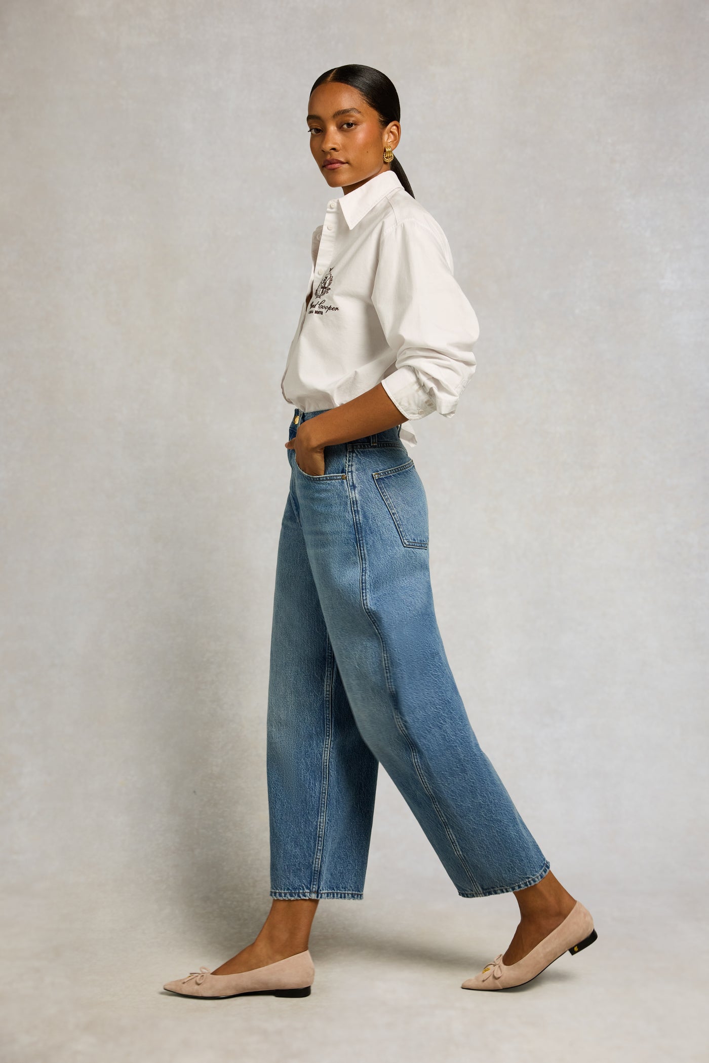 Barrel Leg Jean (Vintage Denim)